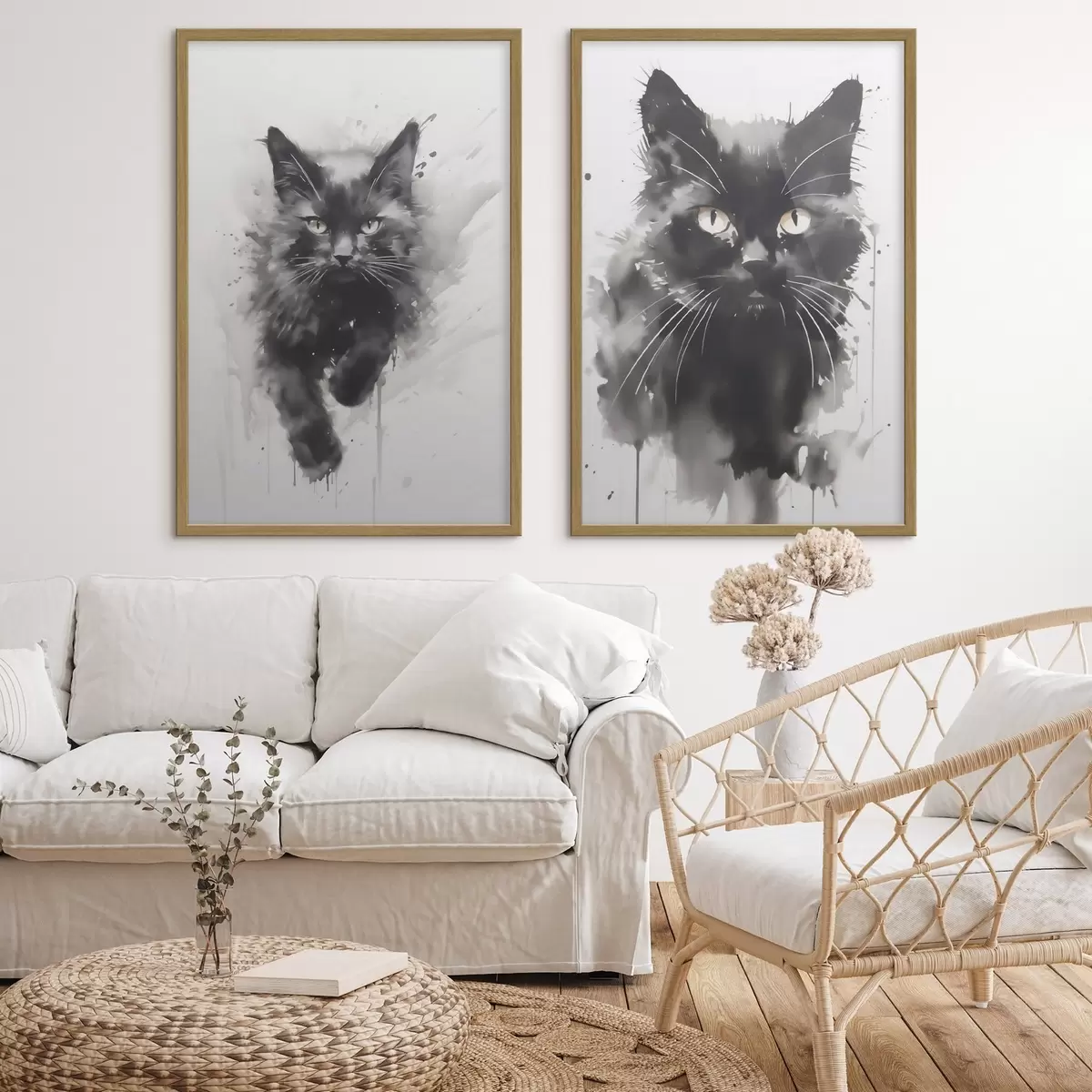 Poster Gatto, imitazione di un dipinto d31110