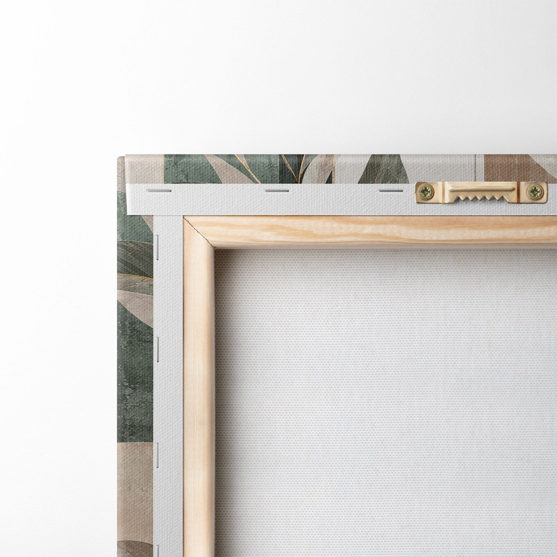 Quadro Astrazione con un ramo di foglie nr. m31117