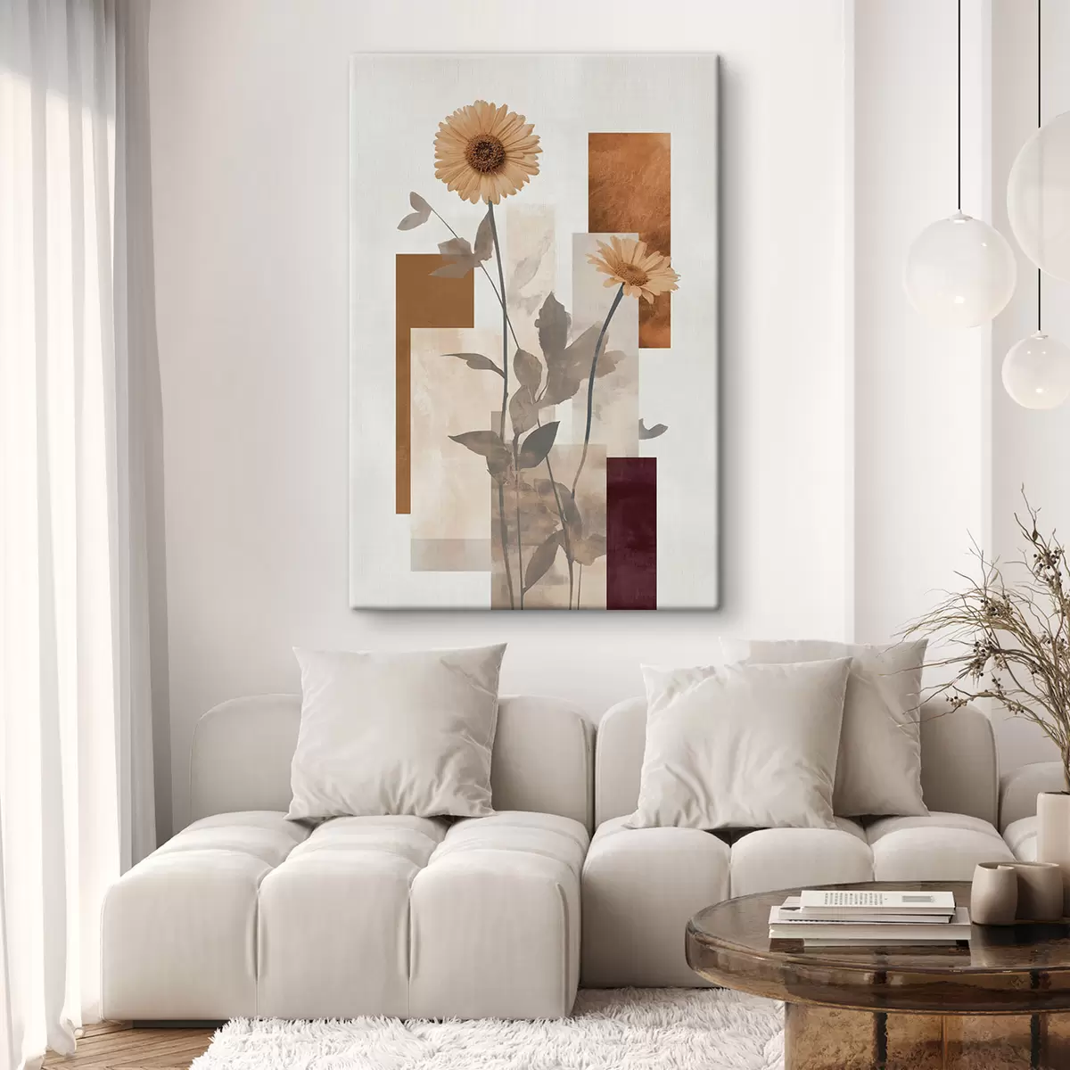 Quadro Fiori e forme geometriche nr. s51179