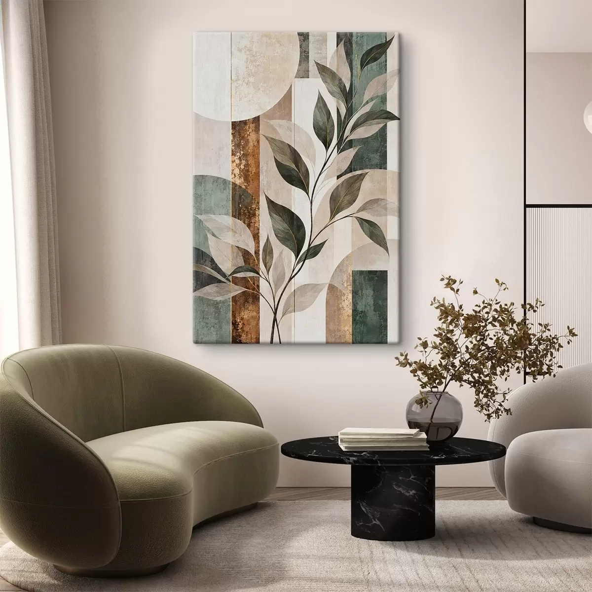 Quadro Geometria botanica nr. s51180