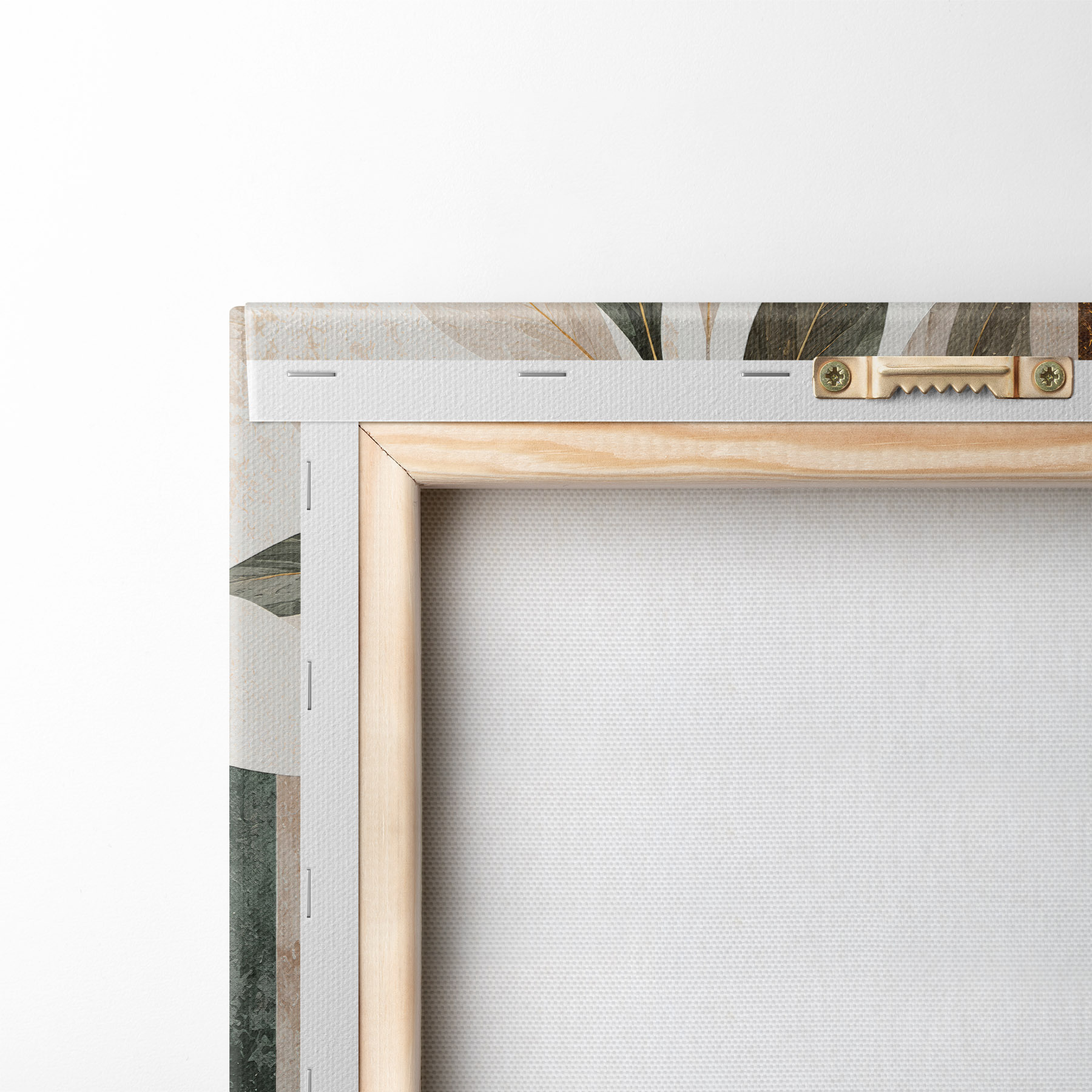 Quadro Astrazione con un ramo di foglie nr. s51181