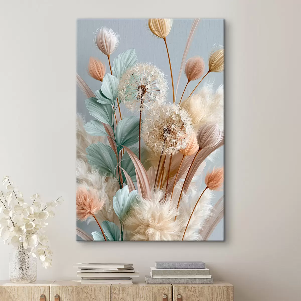 Quadro Delicati denti di leone e fiori di campo nr. s51182
