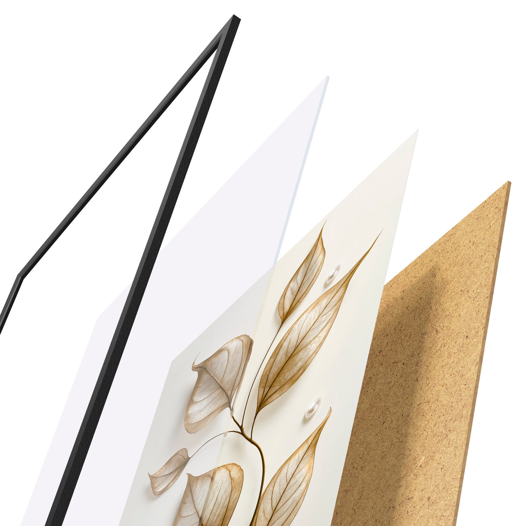 Poster Elegante ramo botanico f50866