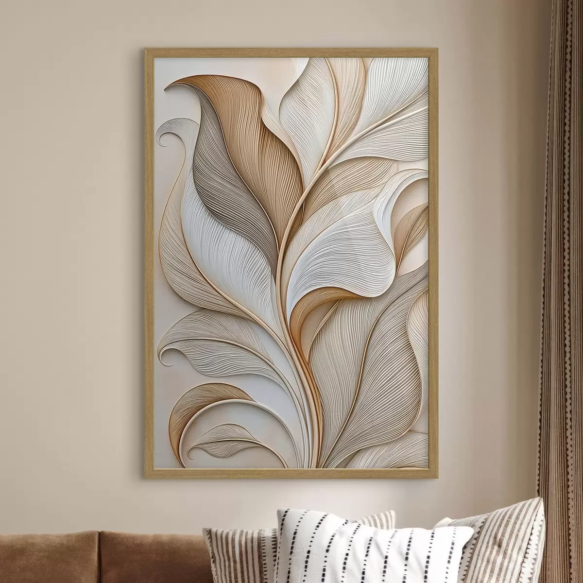 Poster Foglie astratte f51176
