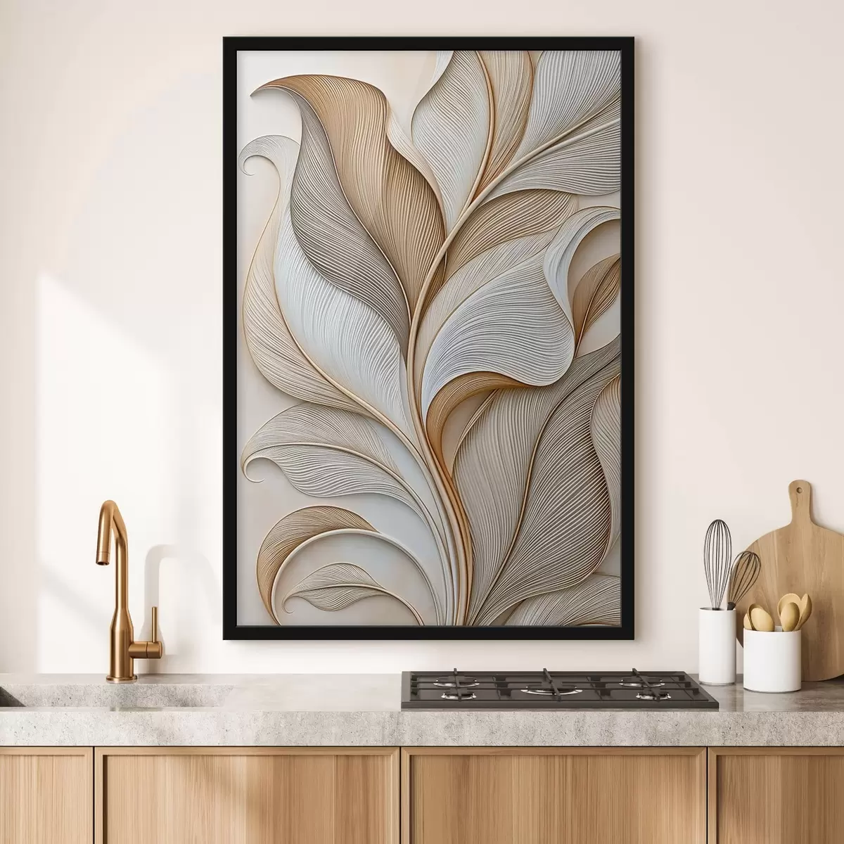 Poster Foglie astratte f51176