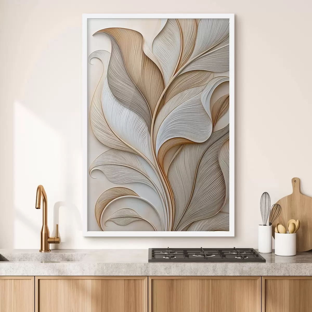 Poster Foglie astratte f51176