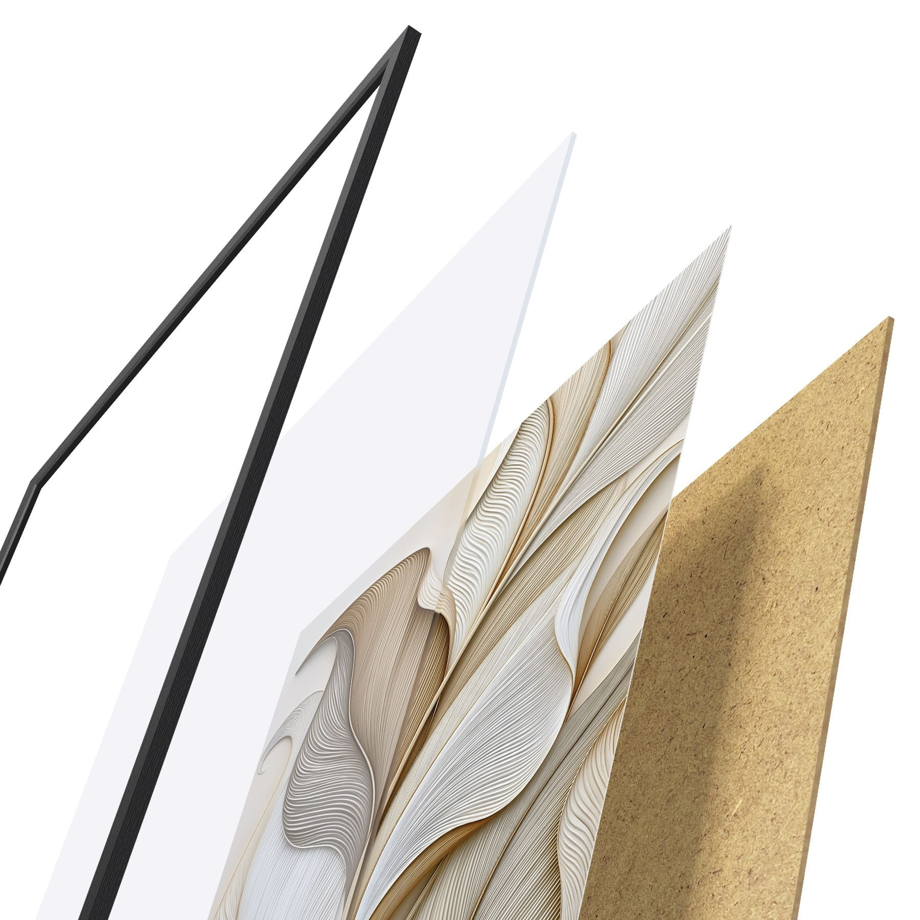 Poster Foglie astratte f51176