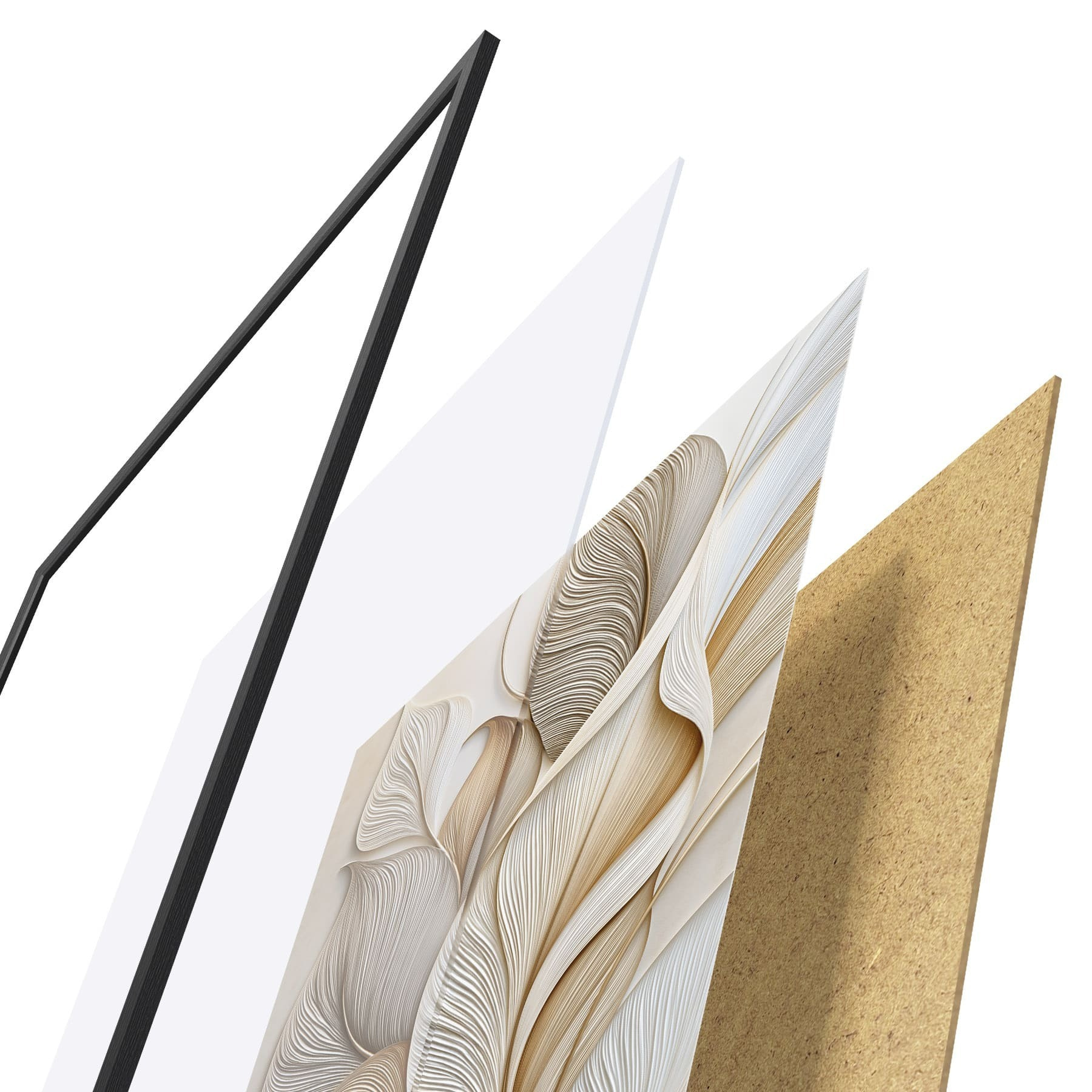 Poster Foglie astratte f51177