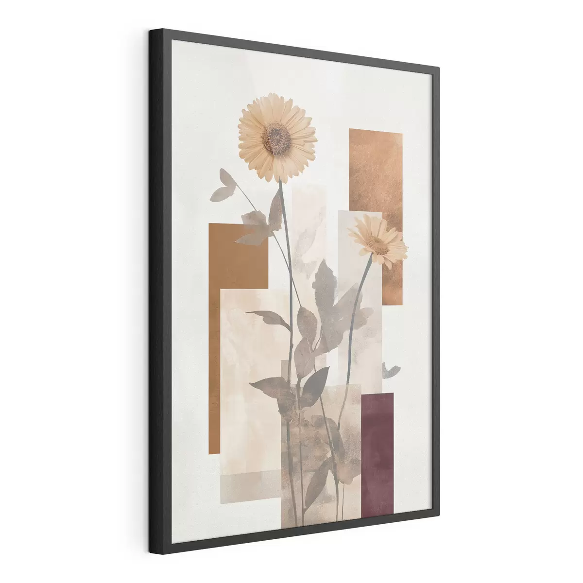 Poster Fiori e forme geometriche f51179