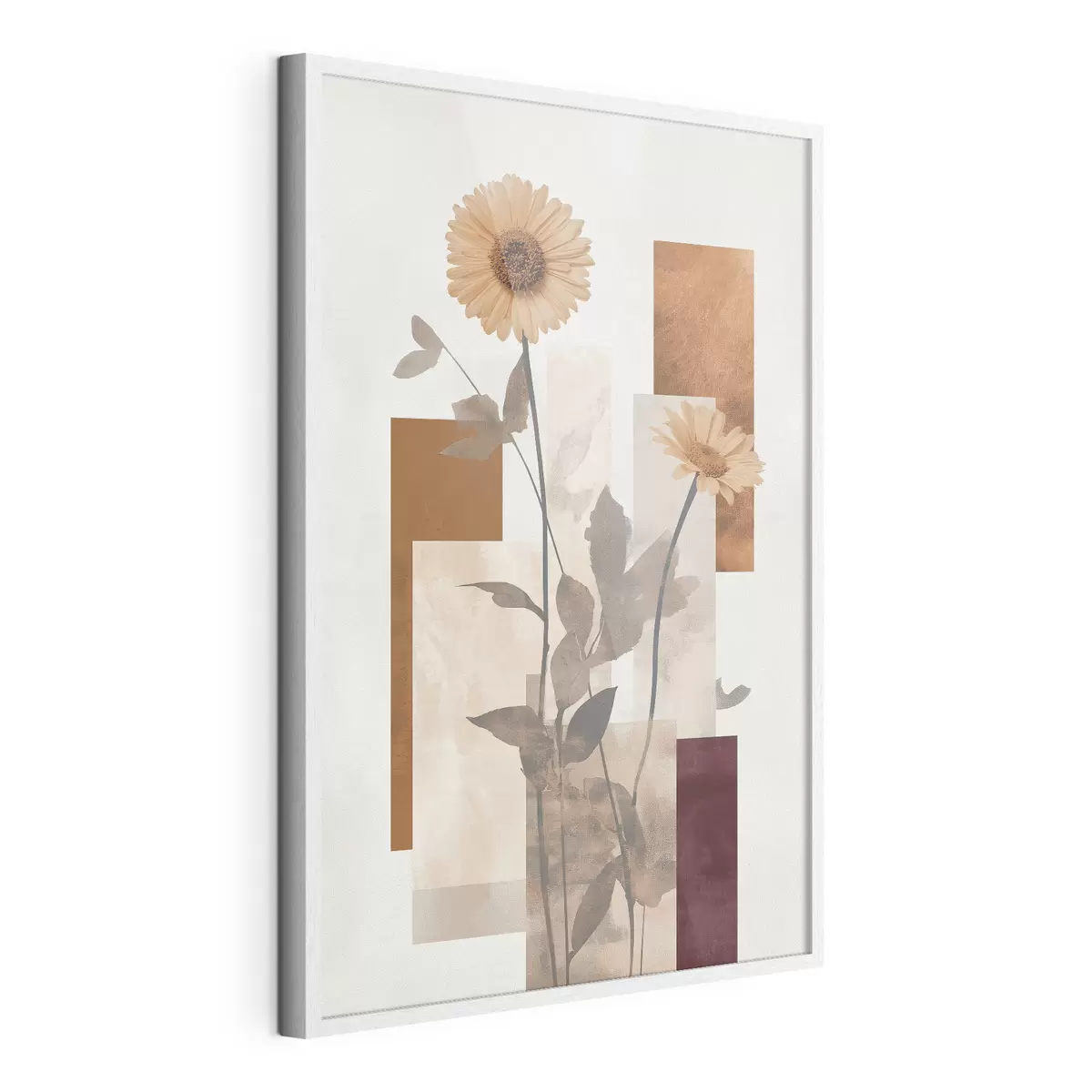 Poster Fiori e forme geometriche f51179