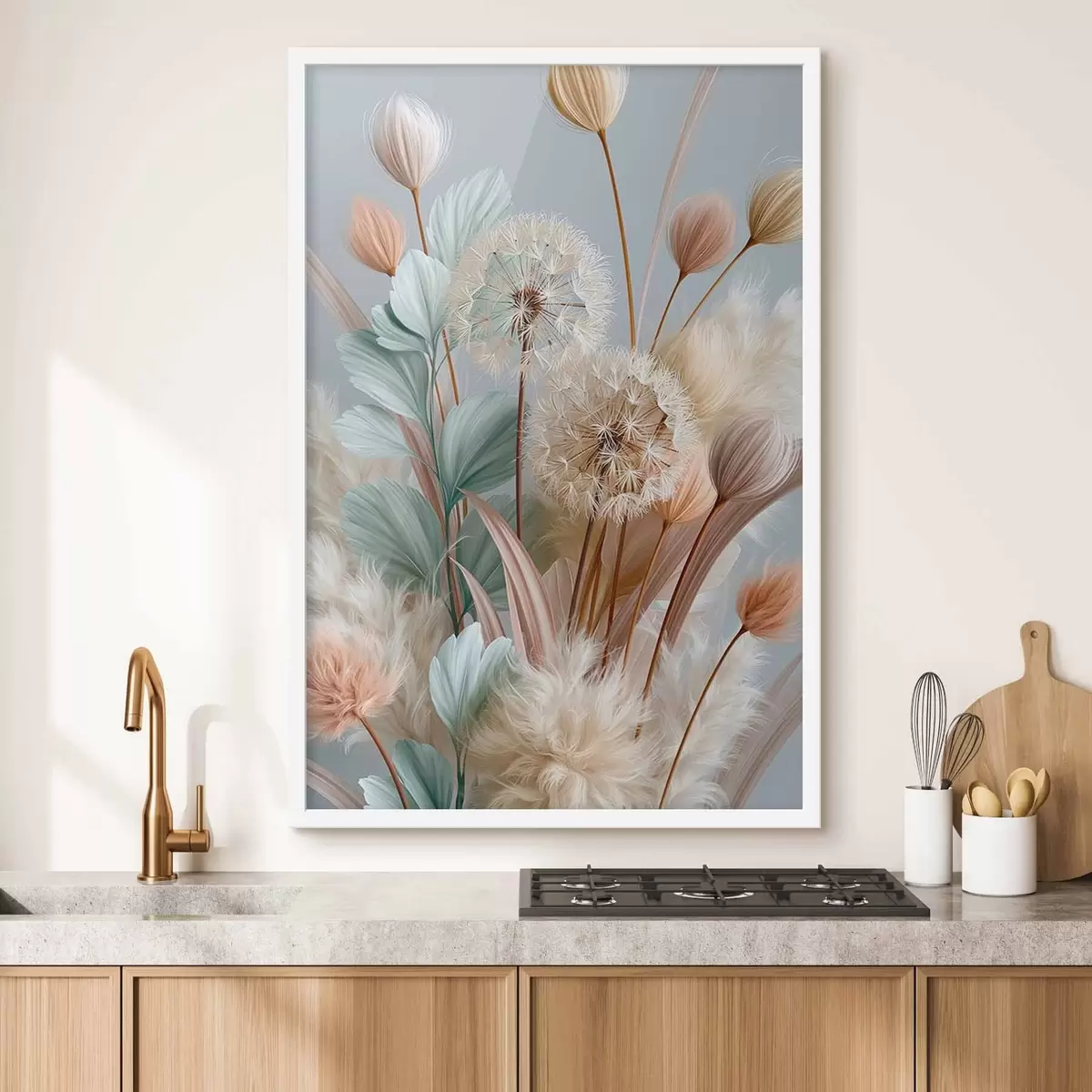 Poster Delicati denti di leone e fiori di campo f51182