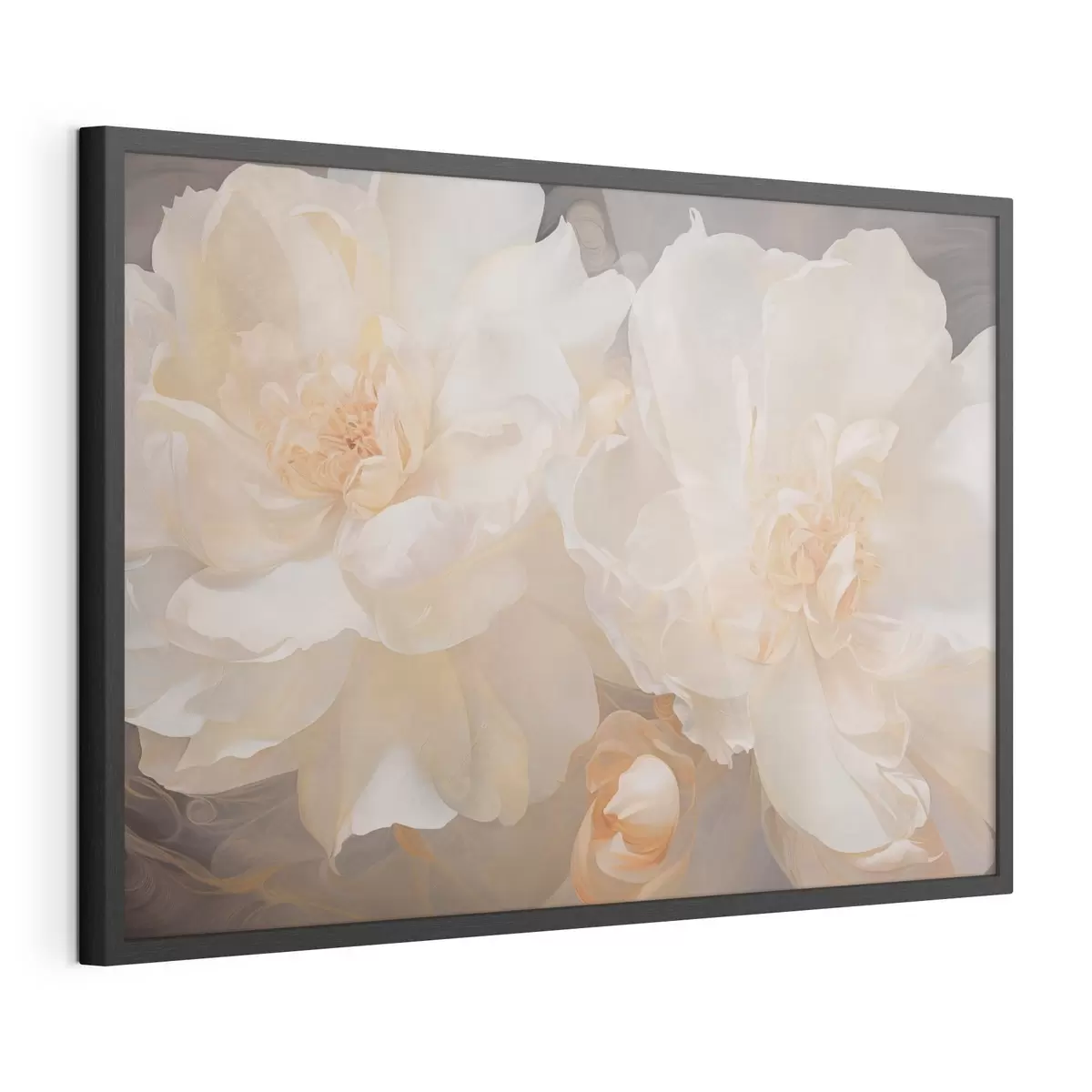 Poster Primo piano su due peonie chiare f51088