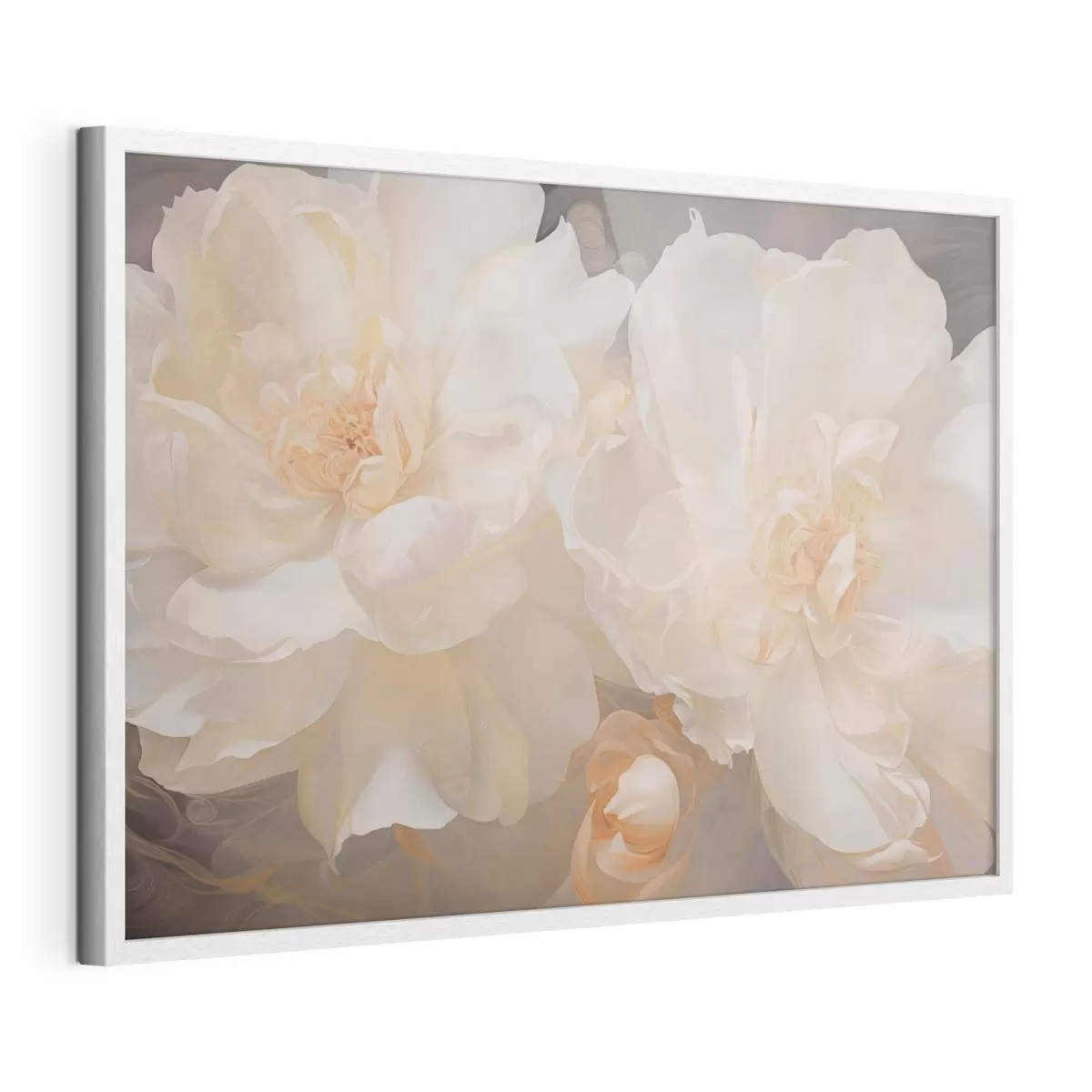 Poster Primo piano su due peonie chiare f51088