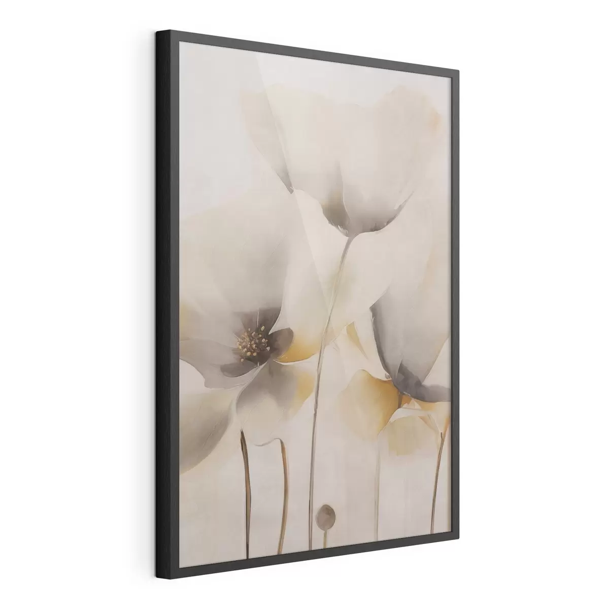 Poster Papaveri ariosi in tonalità beige f51090
