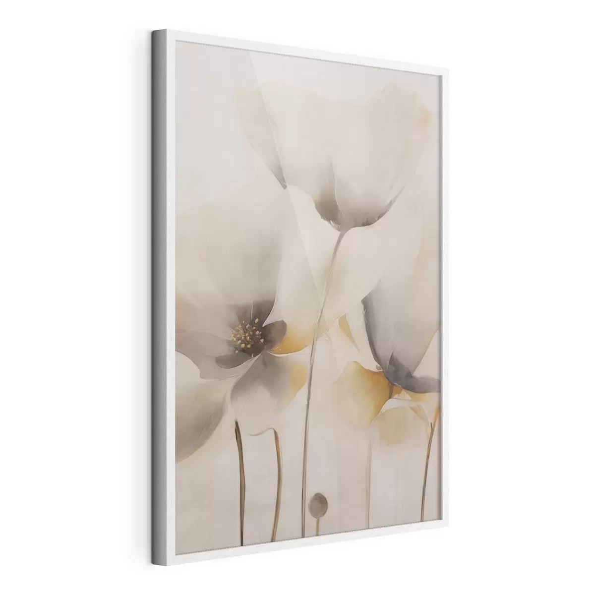 Poster Papaveri ariosi in tonalità beige f51090