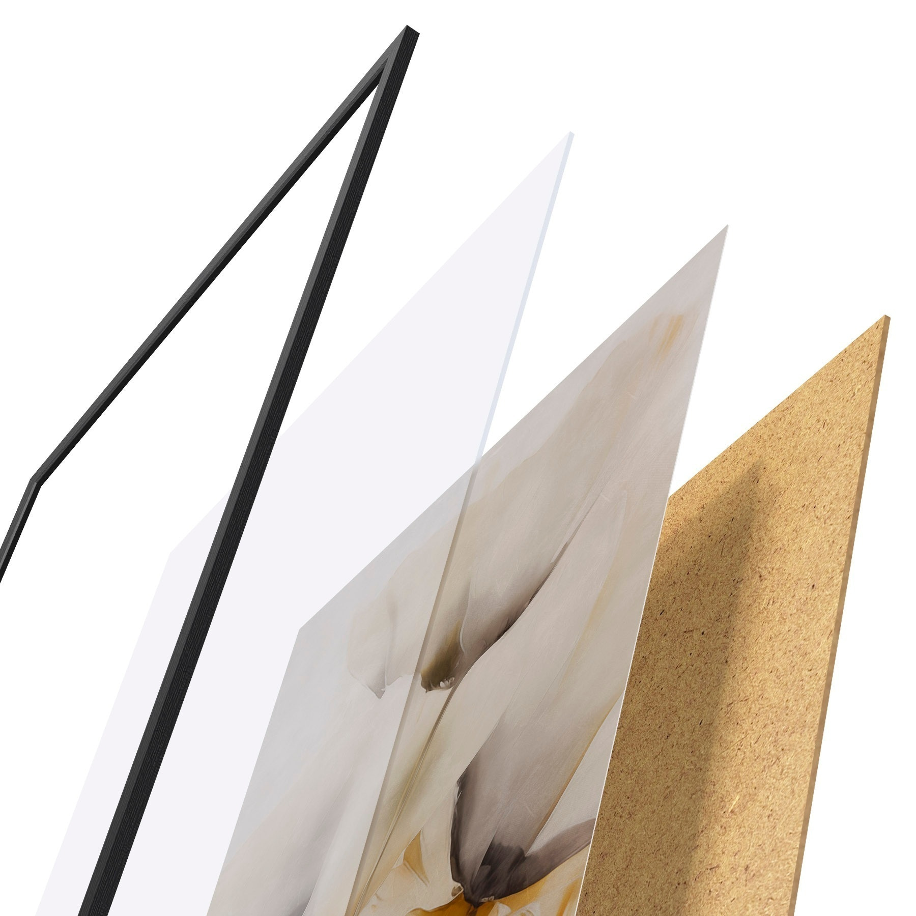 Poster Papaveri ariosi in tonalità beige f51090