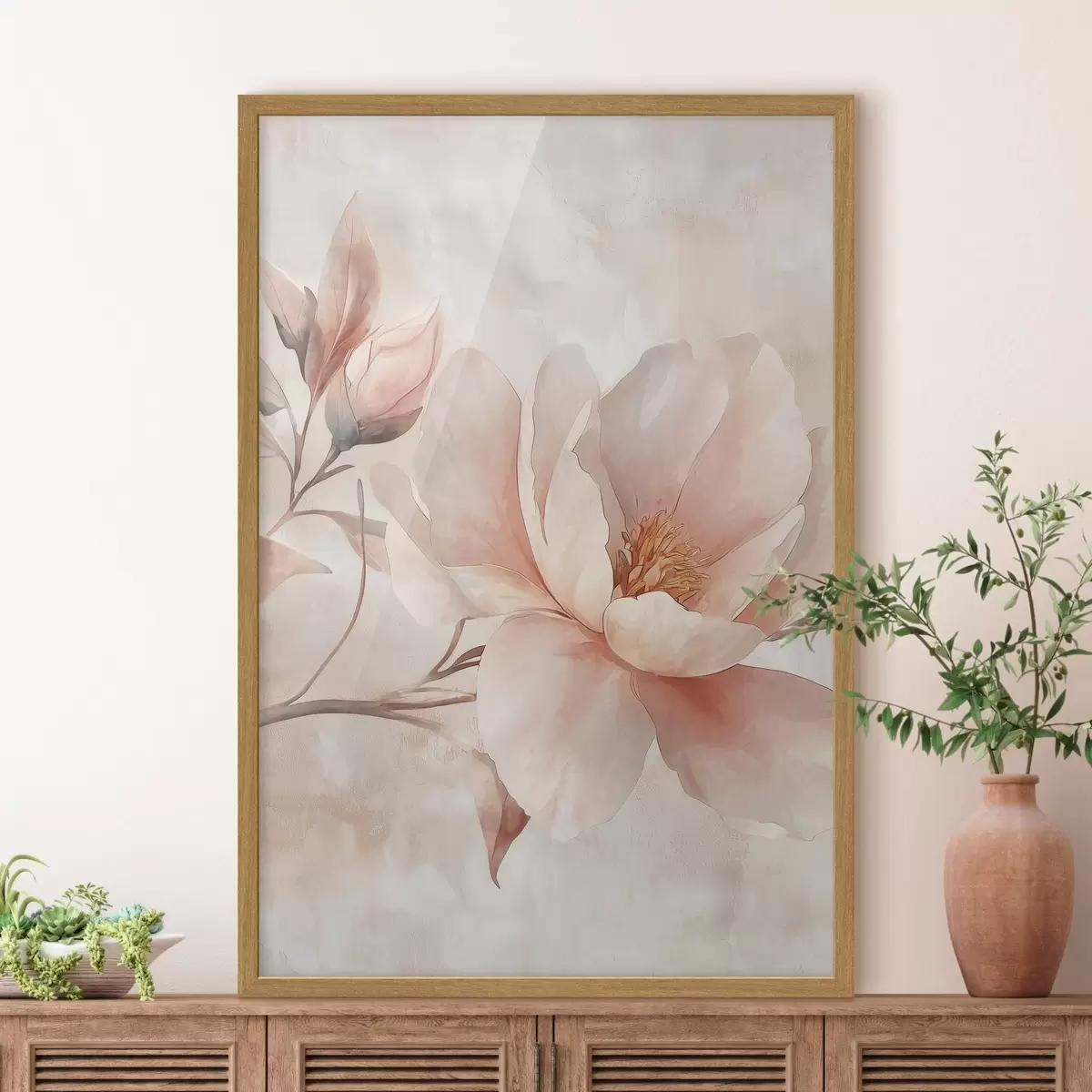 Poster Peonia in polvere con bocciolo f51097