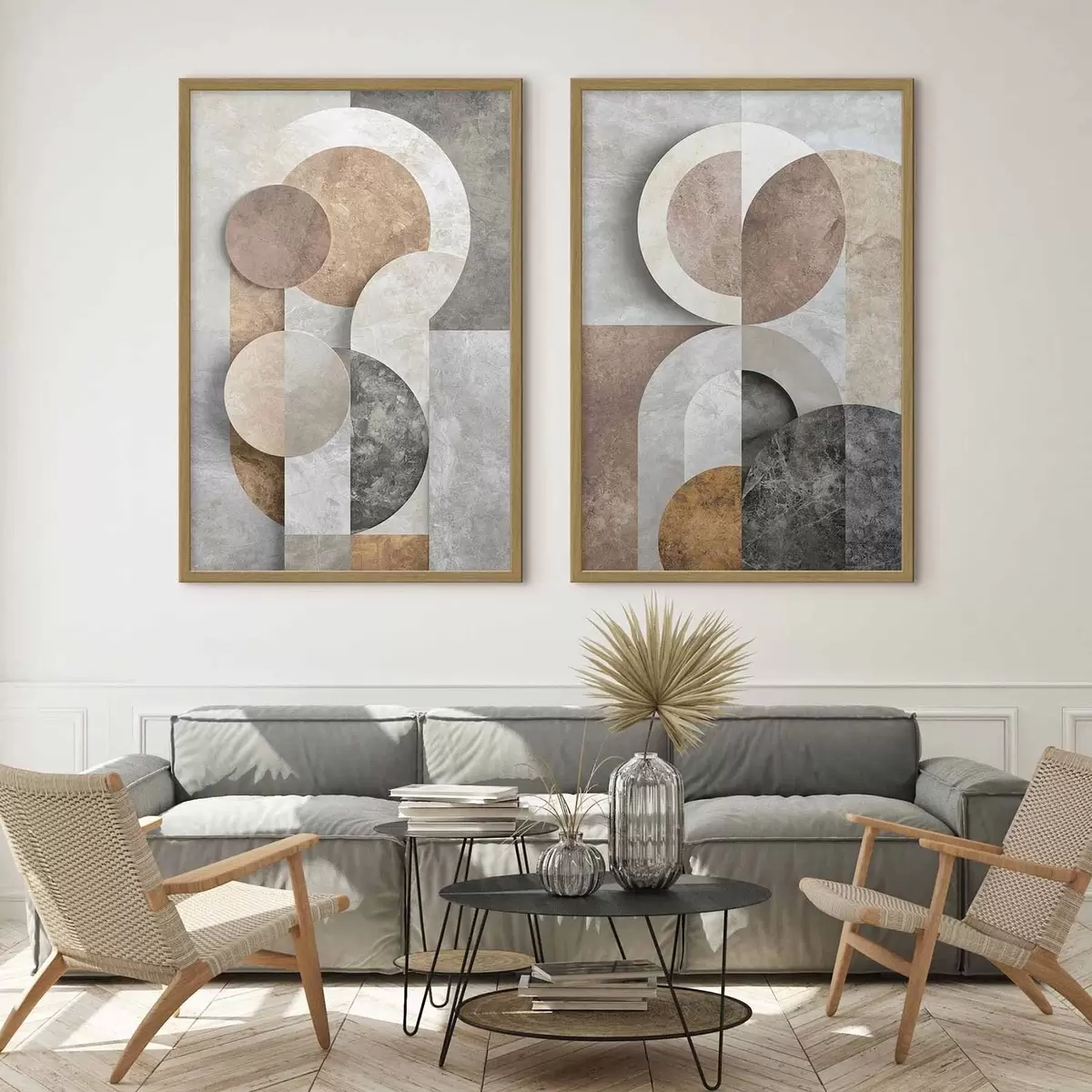 Poster Forme geometriche sovrapposte d31119
