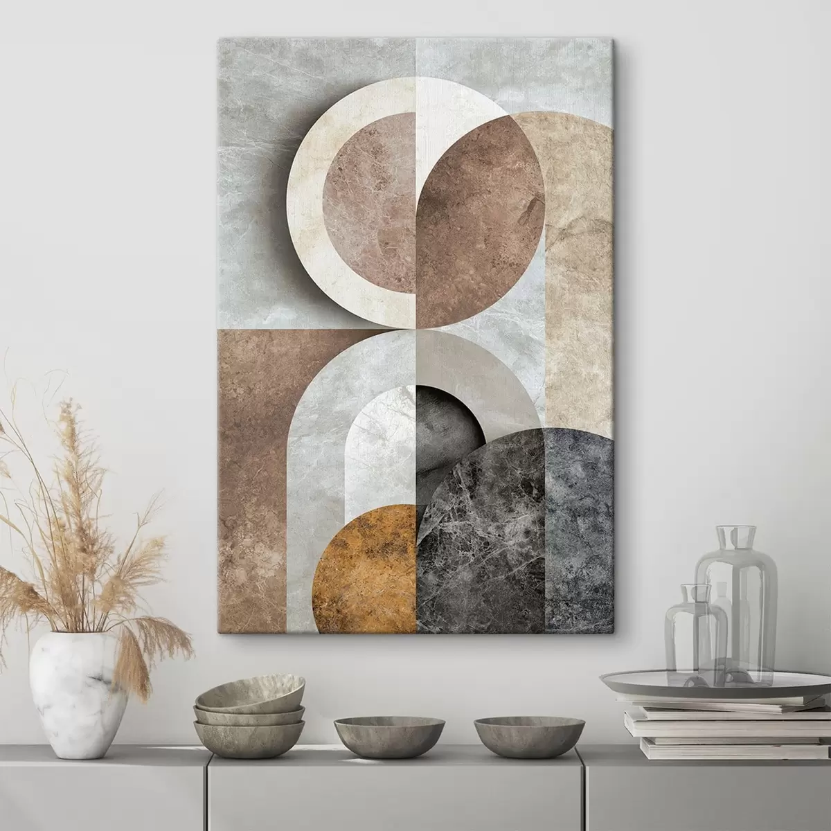 Quadro Composizione geometrica con cerchi nr. s51281