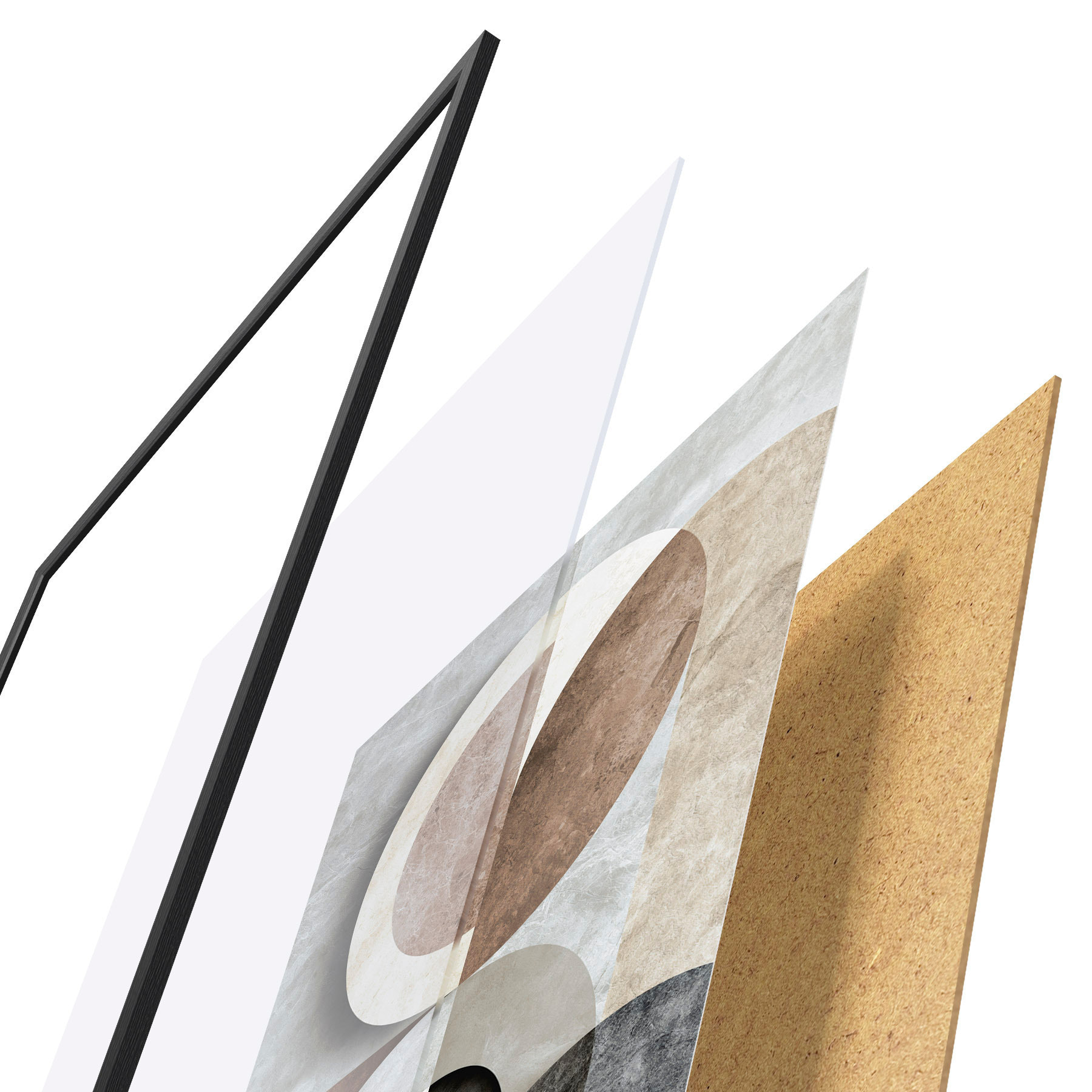 Poster Composizione geometrica con cerchi f51281
