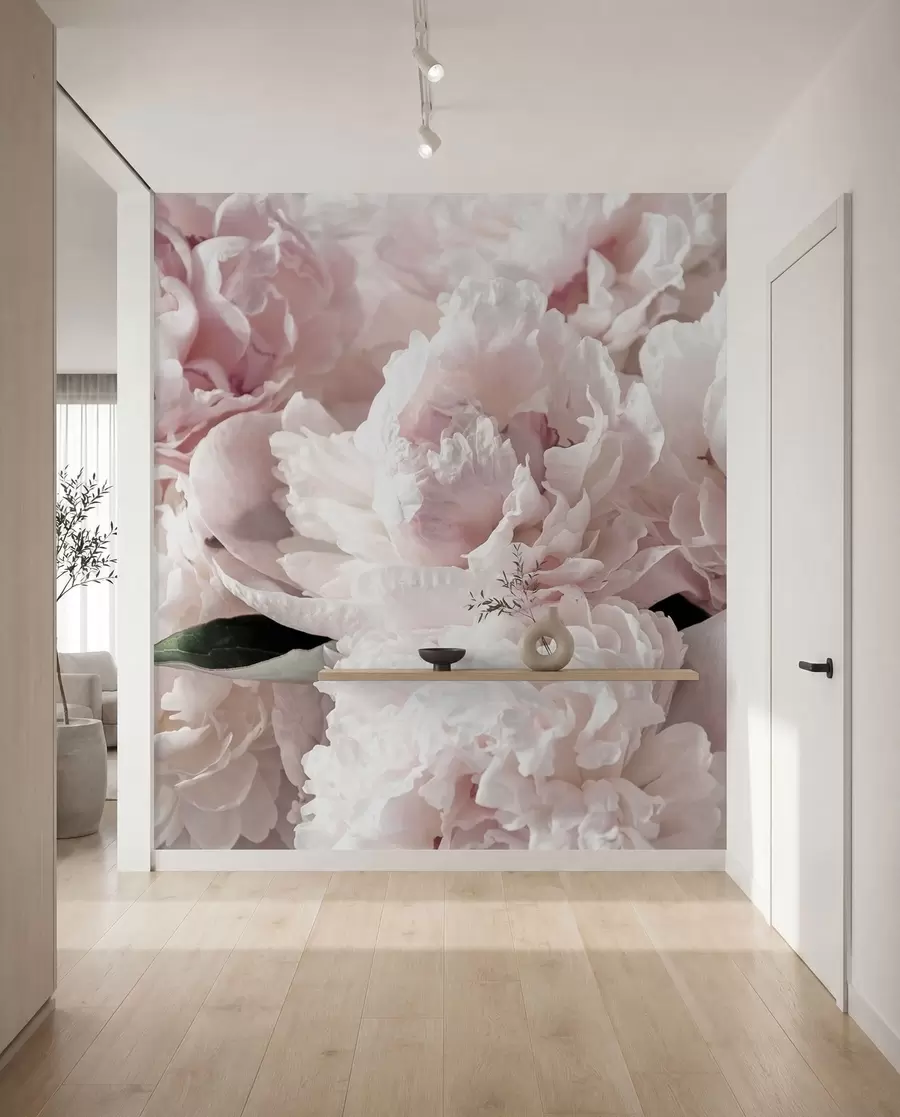 Carta da parati Floreale Peonie rosa pallido n. u59600