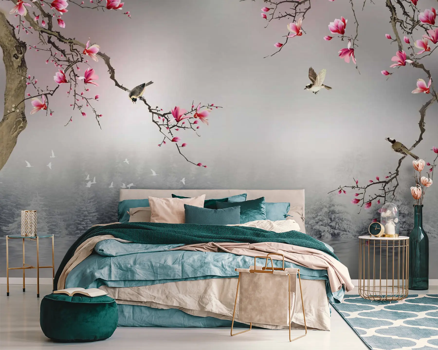 carta da parati Fiore, acqua e liquido nr. u37233