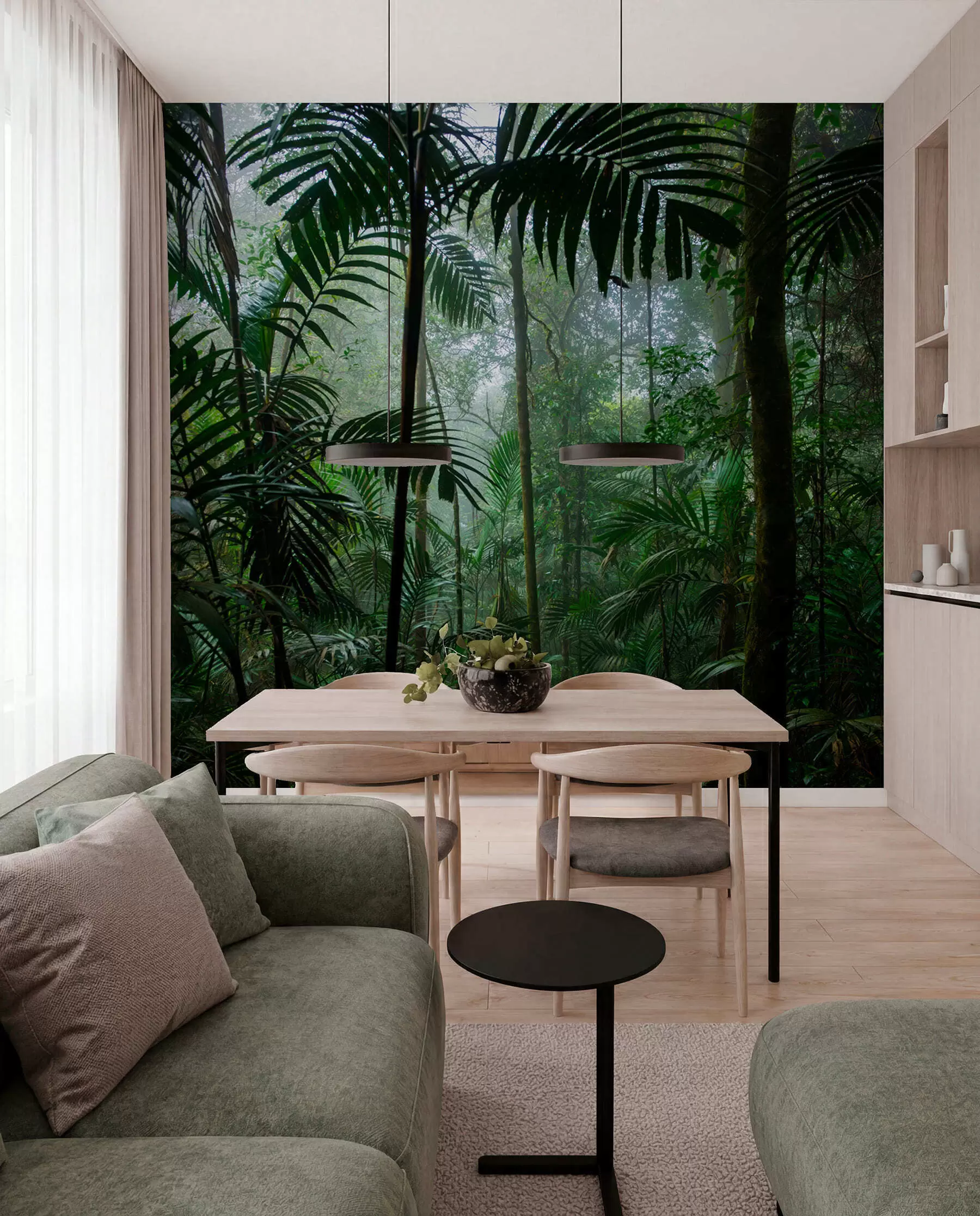 carta da parati Luce nella foresta tropicale nr. u72344