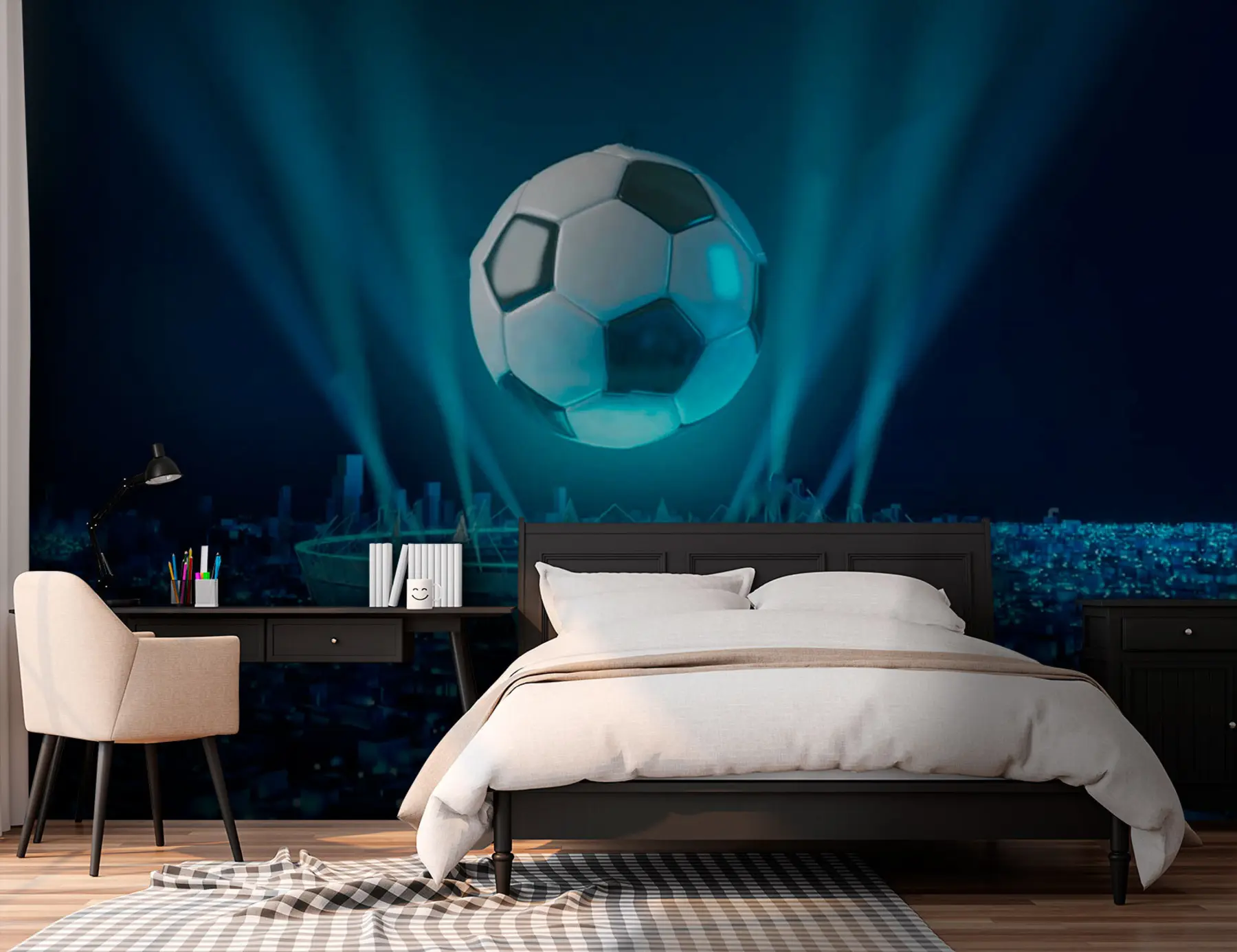 carta da parati Palla sullo sfondo dello stadio nr. u72793