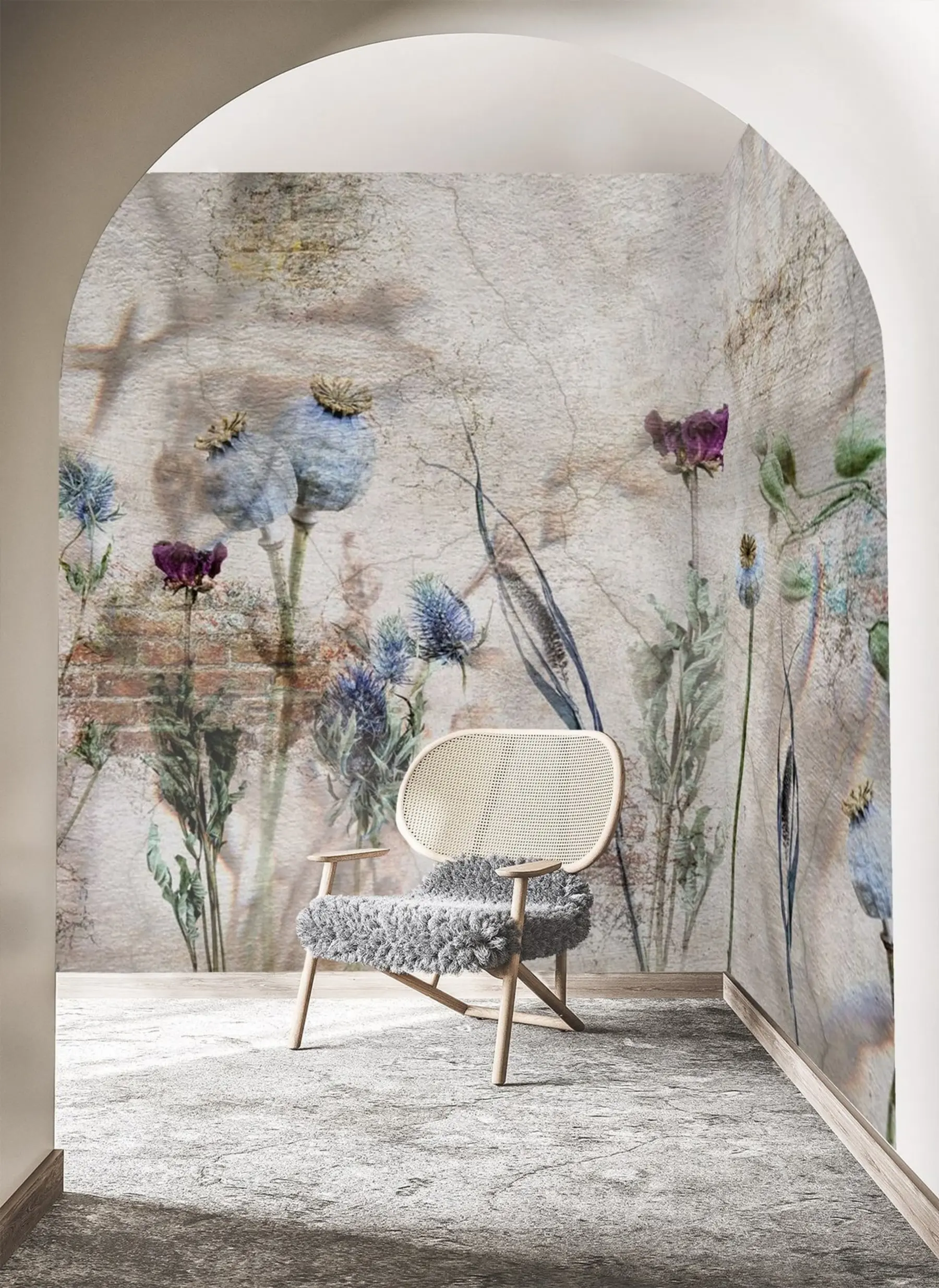 carta da parati Fiori ed erbe nr. u72771