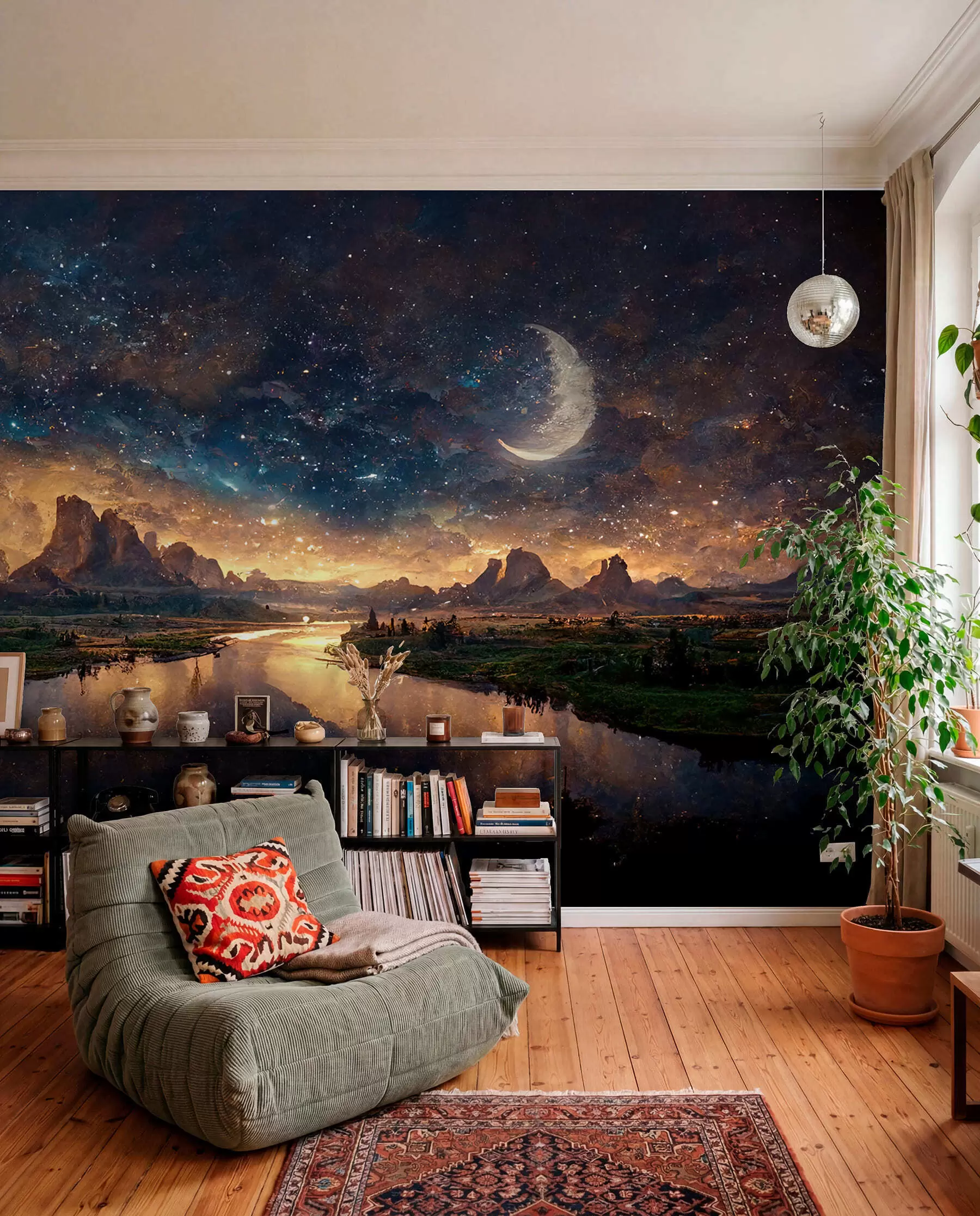 Carta da parati nature Sogni sotto le stelle 