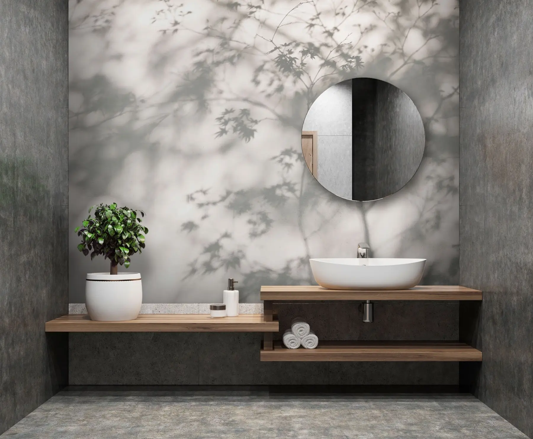 carta da parati Ombra sul muro nr. u79829