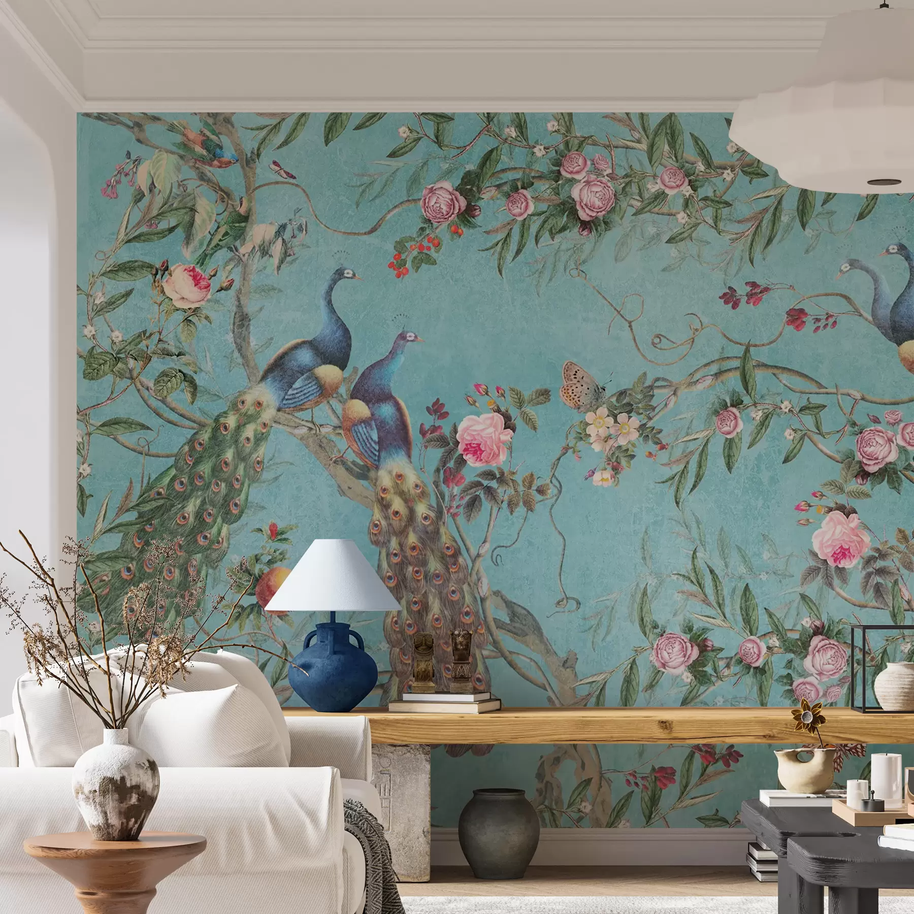 carta da parati Uccello, fiore e vertebrato nr. u12428