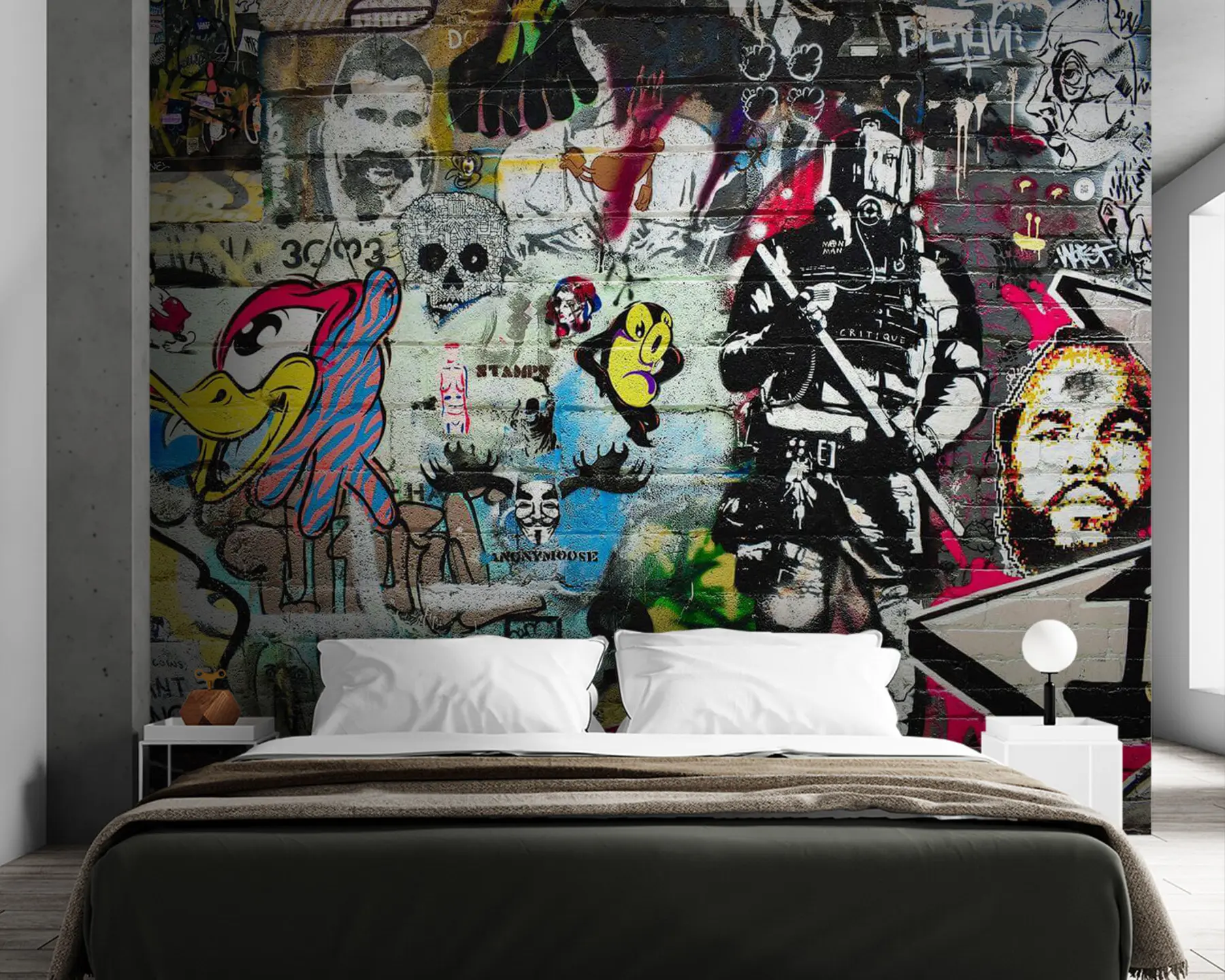 carta da parati Graffiti, arte e carattere nr. u12434