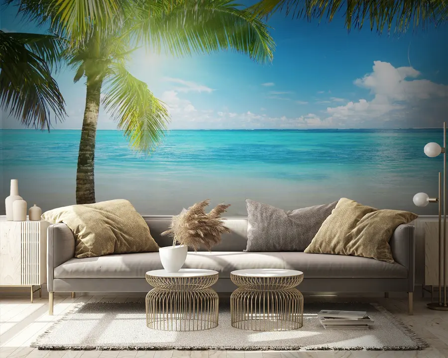 Carta da parati nature Acqua, cielo e nuvola 