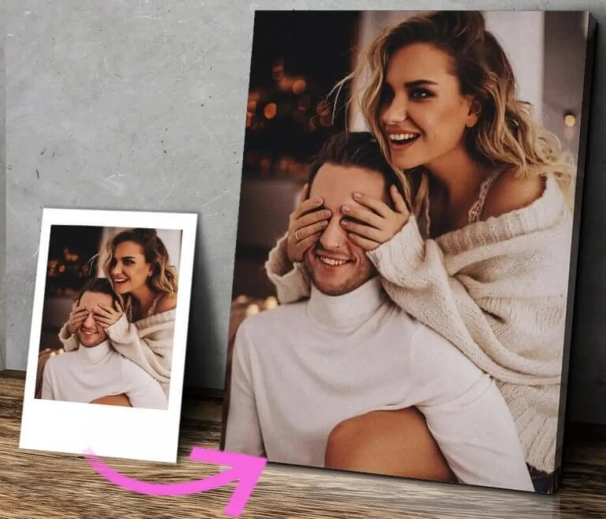 carta da parati Sorriso, fotografia flash e gesto nr. s15727