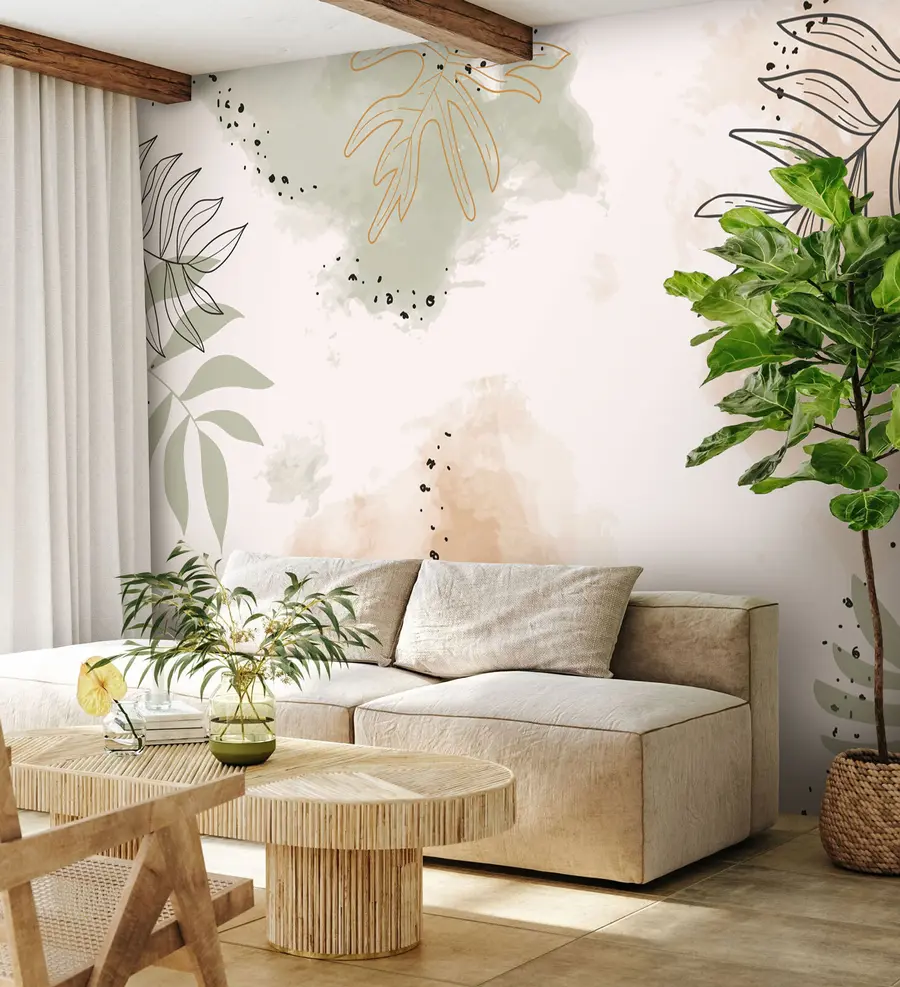 carta da parati Foglie - forme della natura nr. u73684