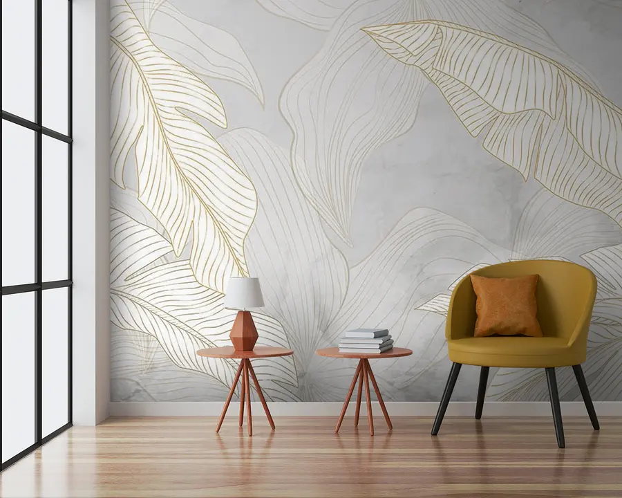 carta da parati Foglia, ramoscello e art nr. u93319