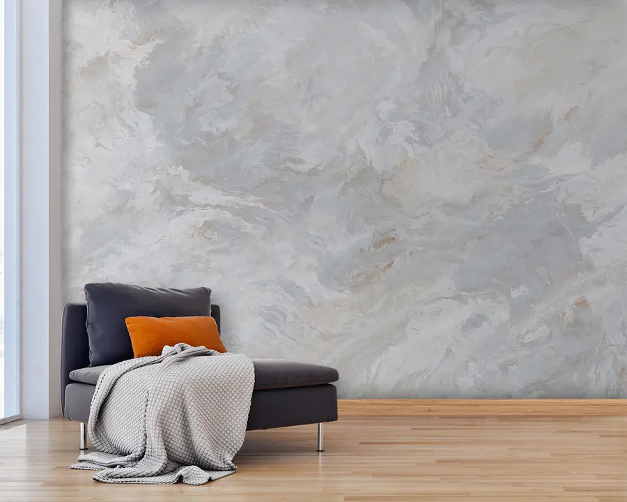 carta da parati Mix di grigio e marrone nr. u93434