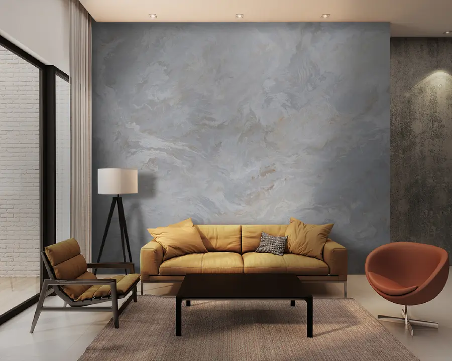 carta da parati Mix di grigio e marrone nr. u93434