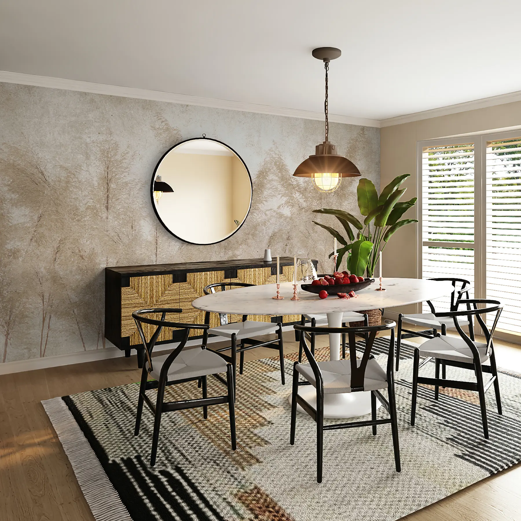 Carta da parati nature Foglie tropicali 