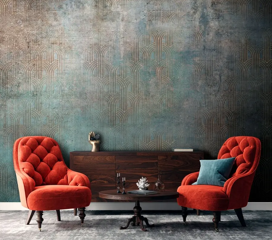 carta da parati Modello ad arco sulla parete del grunge nr. u73973