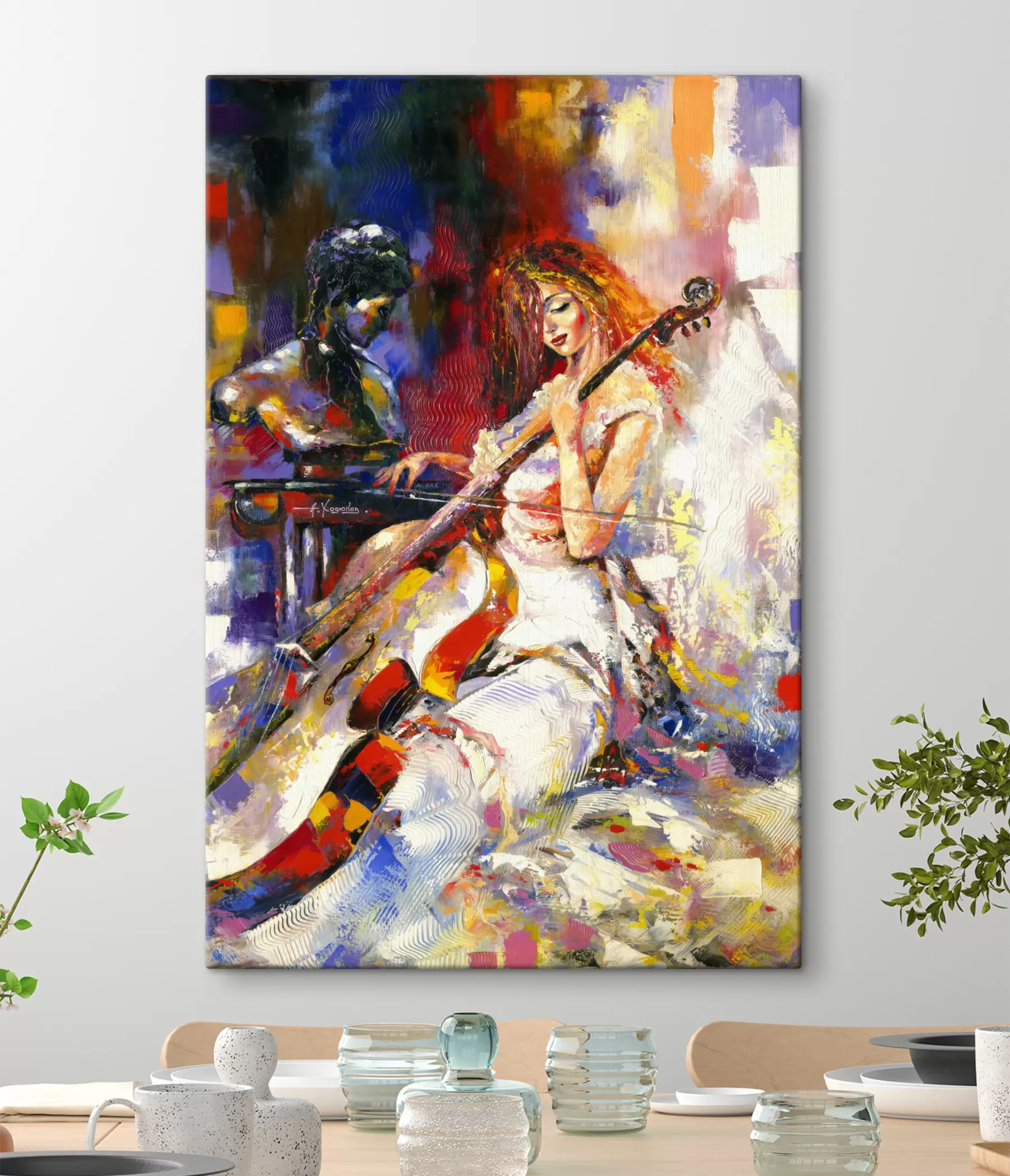 carta da parati Pittura, vernice artistica e strumento musicale nr. s16795