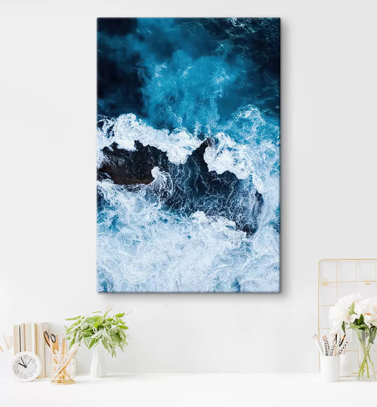 carta da parati Acqua, azzurro e rettangolo nr. s21429