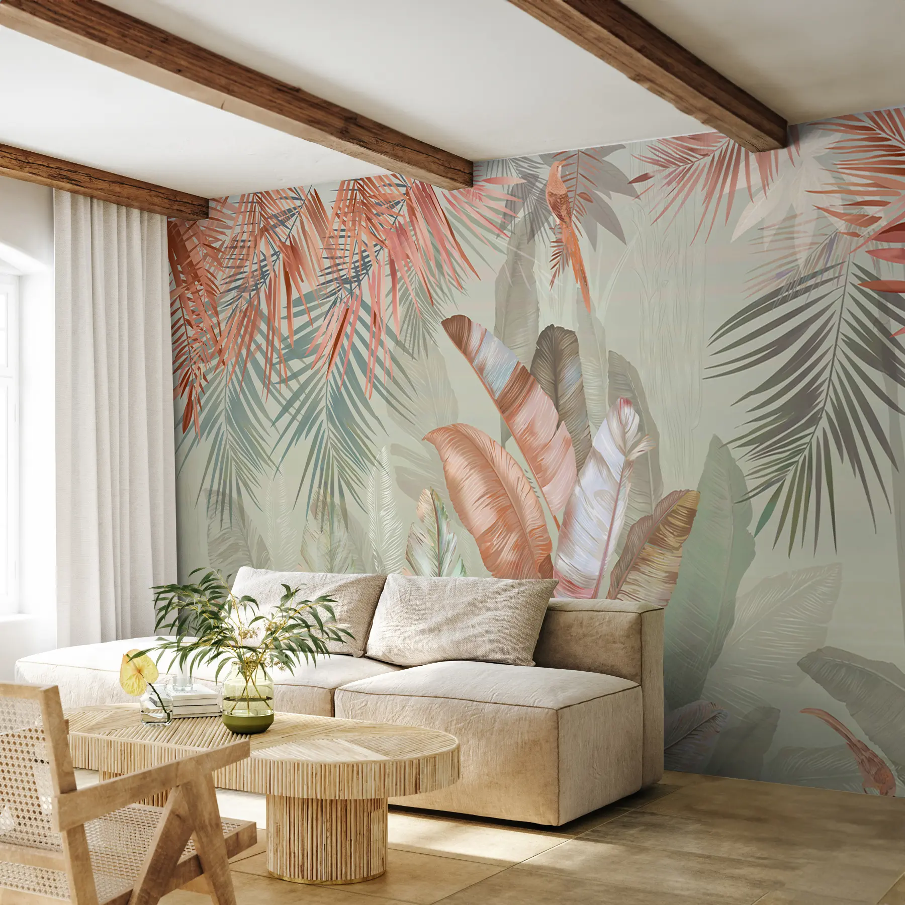 carta da parati Tropici e uccelli nr. u50468v1