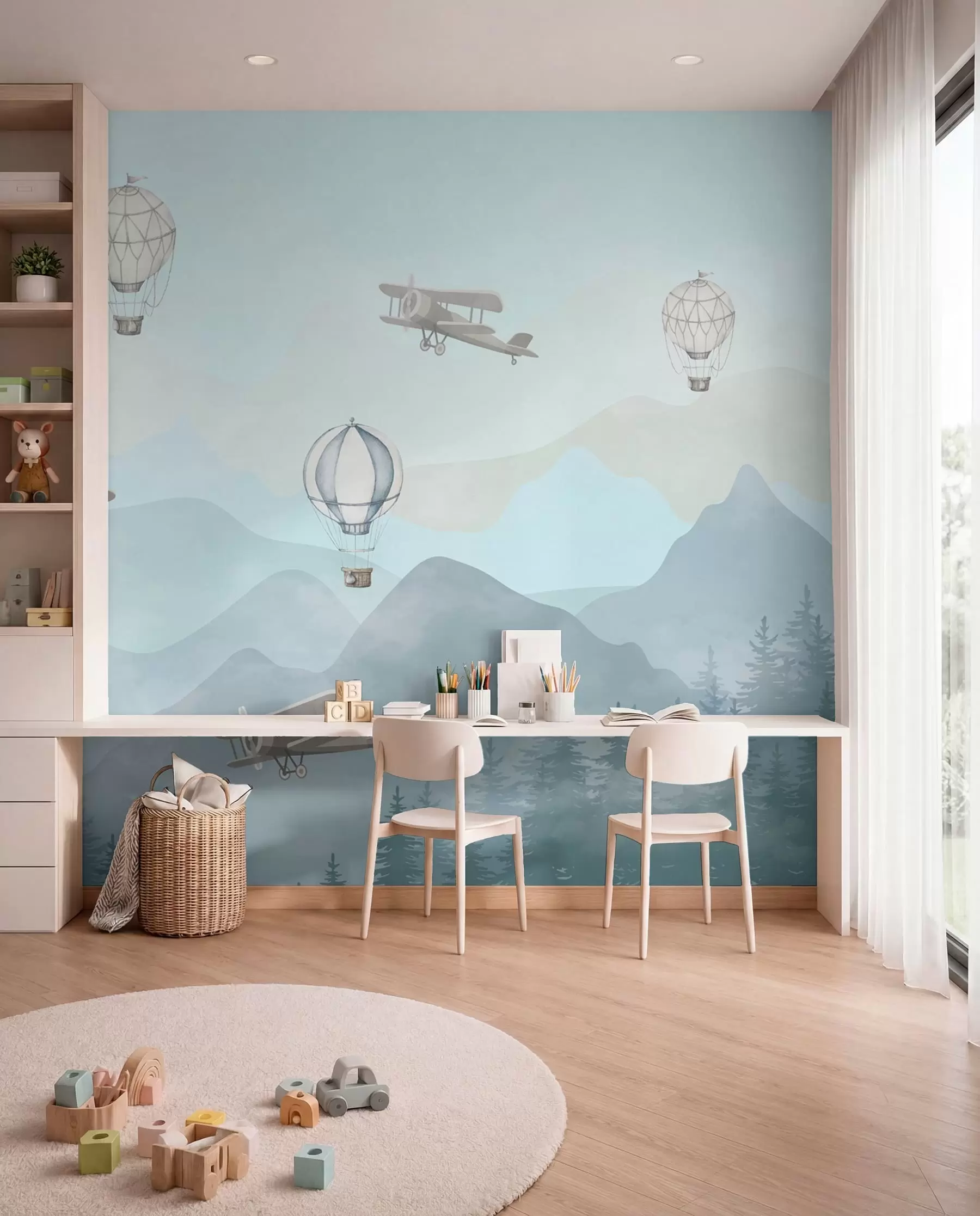 carta da parati Piccoli esploratori del cielo nr. u74226