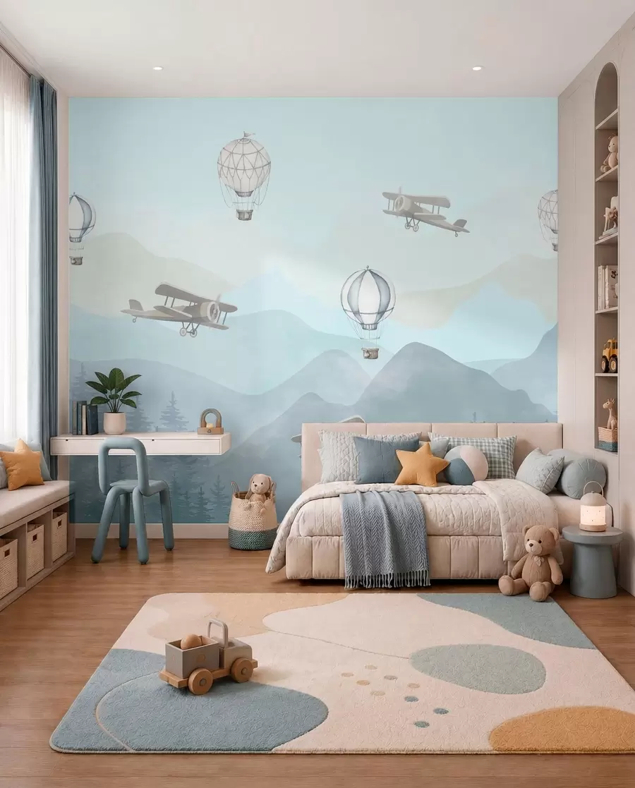 carta da parati Piccoli esploratori del cielo nr. u74226