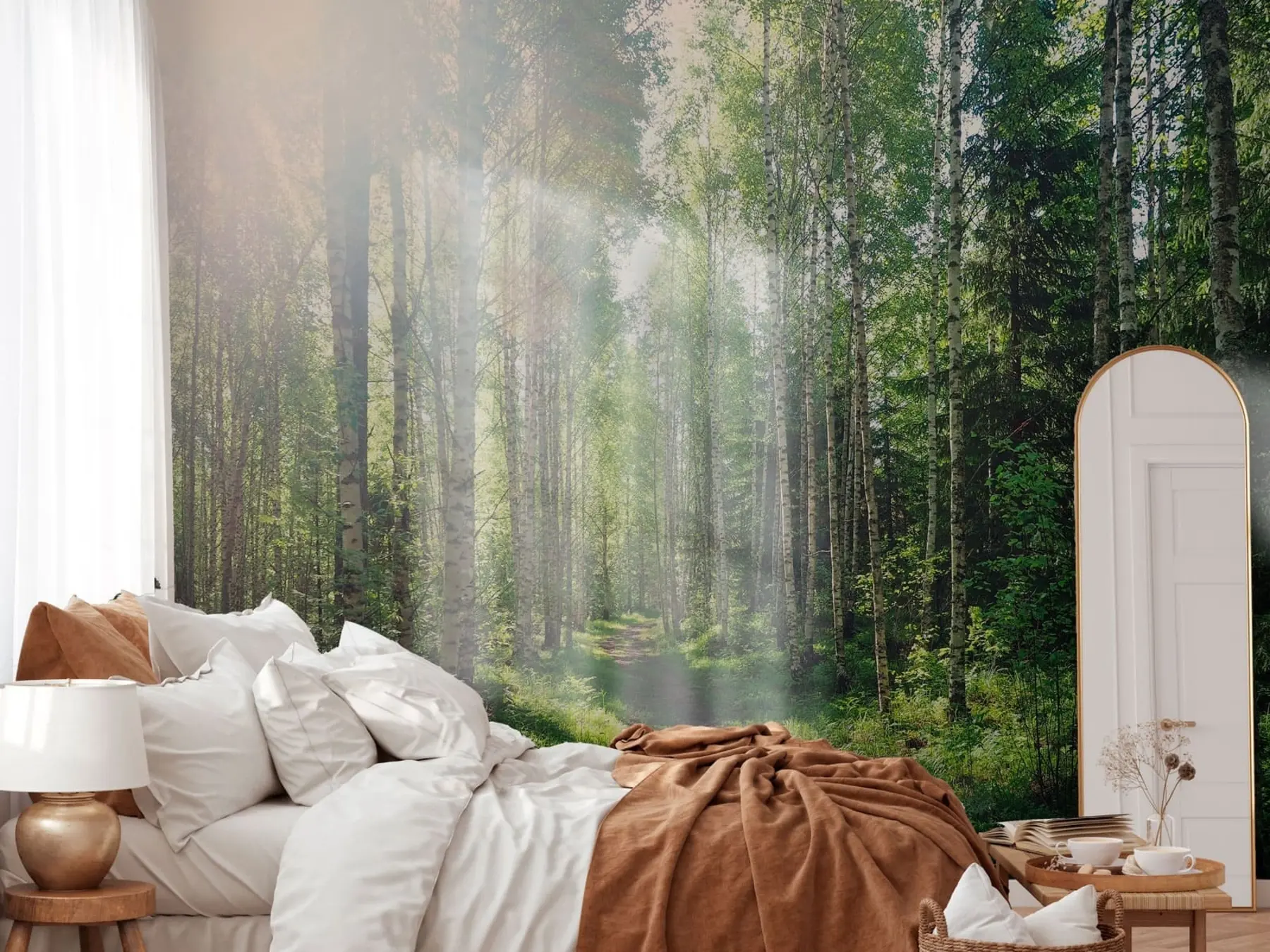 Carta da parati nature Sole verde in Finlandia 