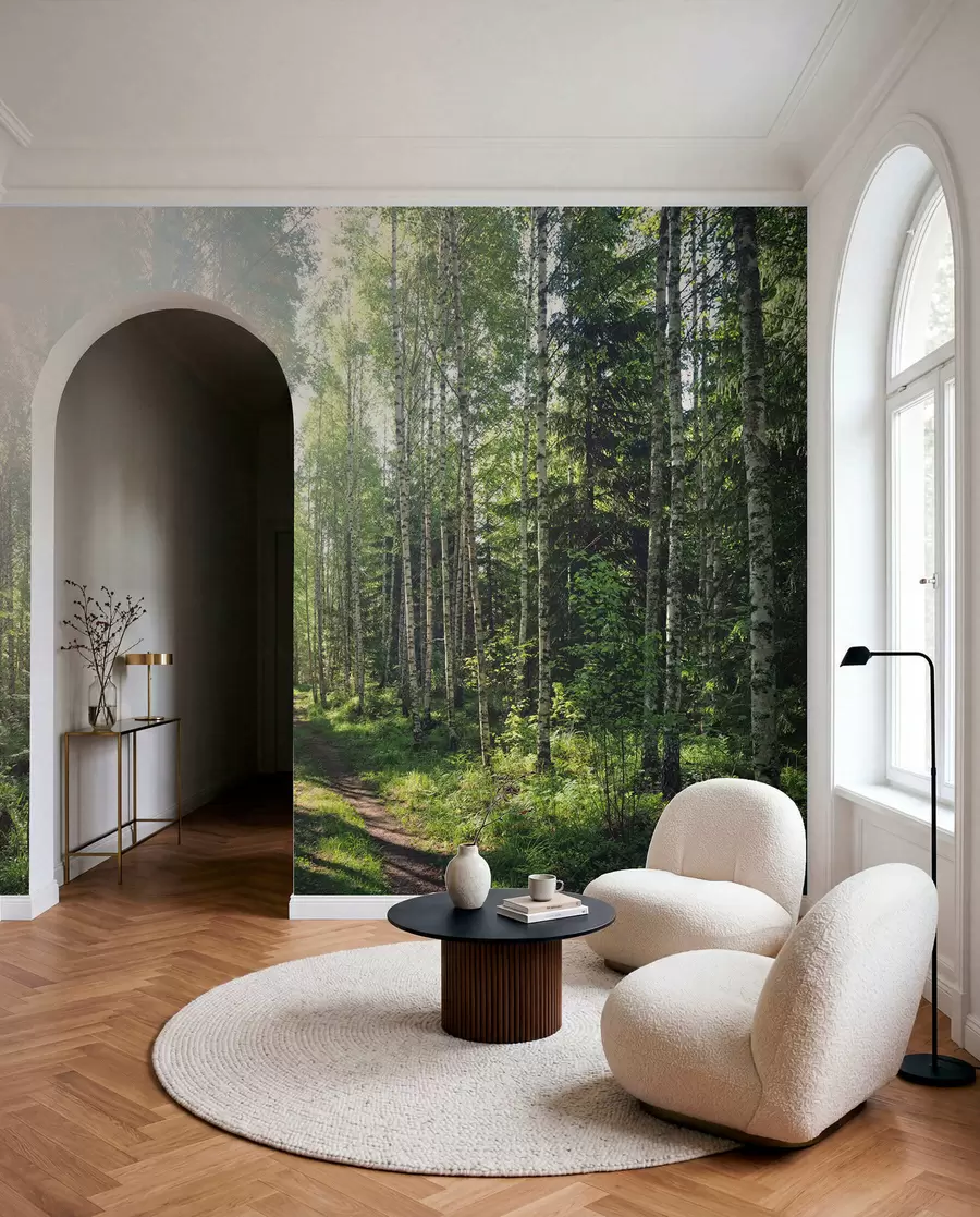 Carta da parati nature Sole verde in Finlandia 