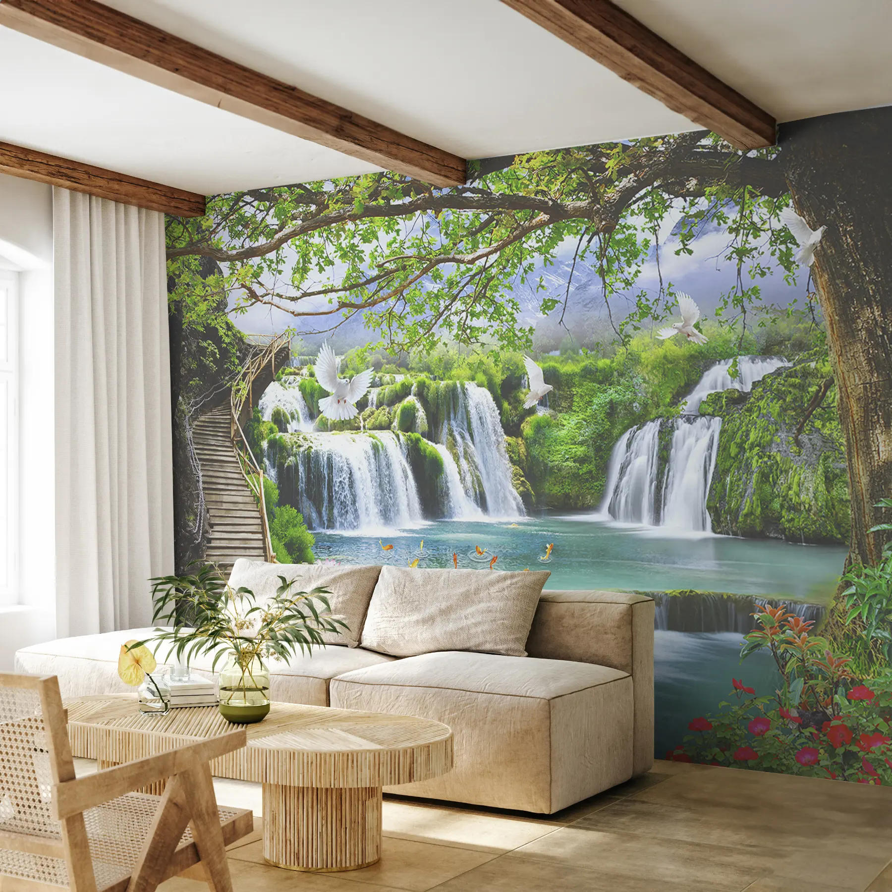 carta da parati Acqua, piante e risorse idriche nr. u11152