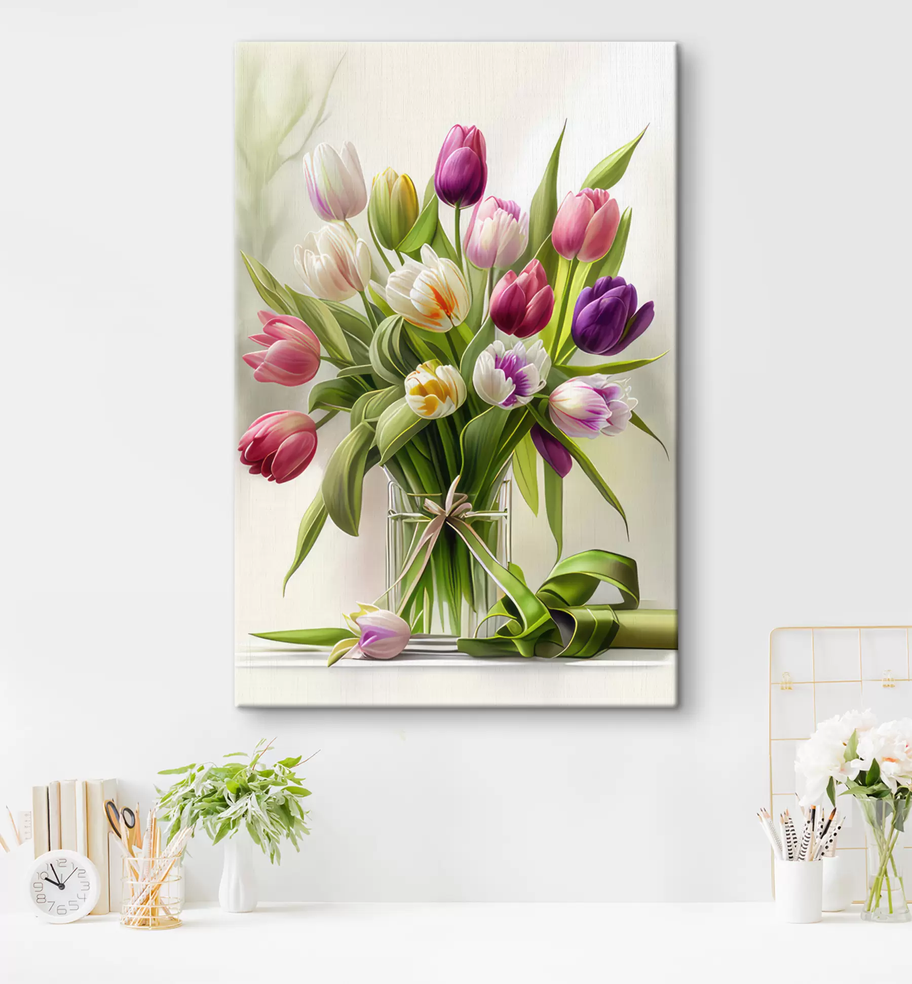 carta da parati Fiore, pianta e vaso di fiori nr. s31219